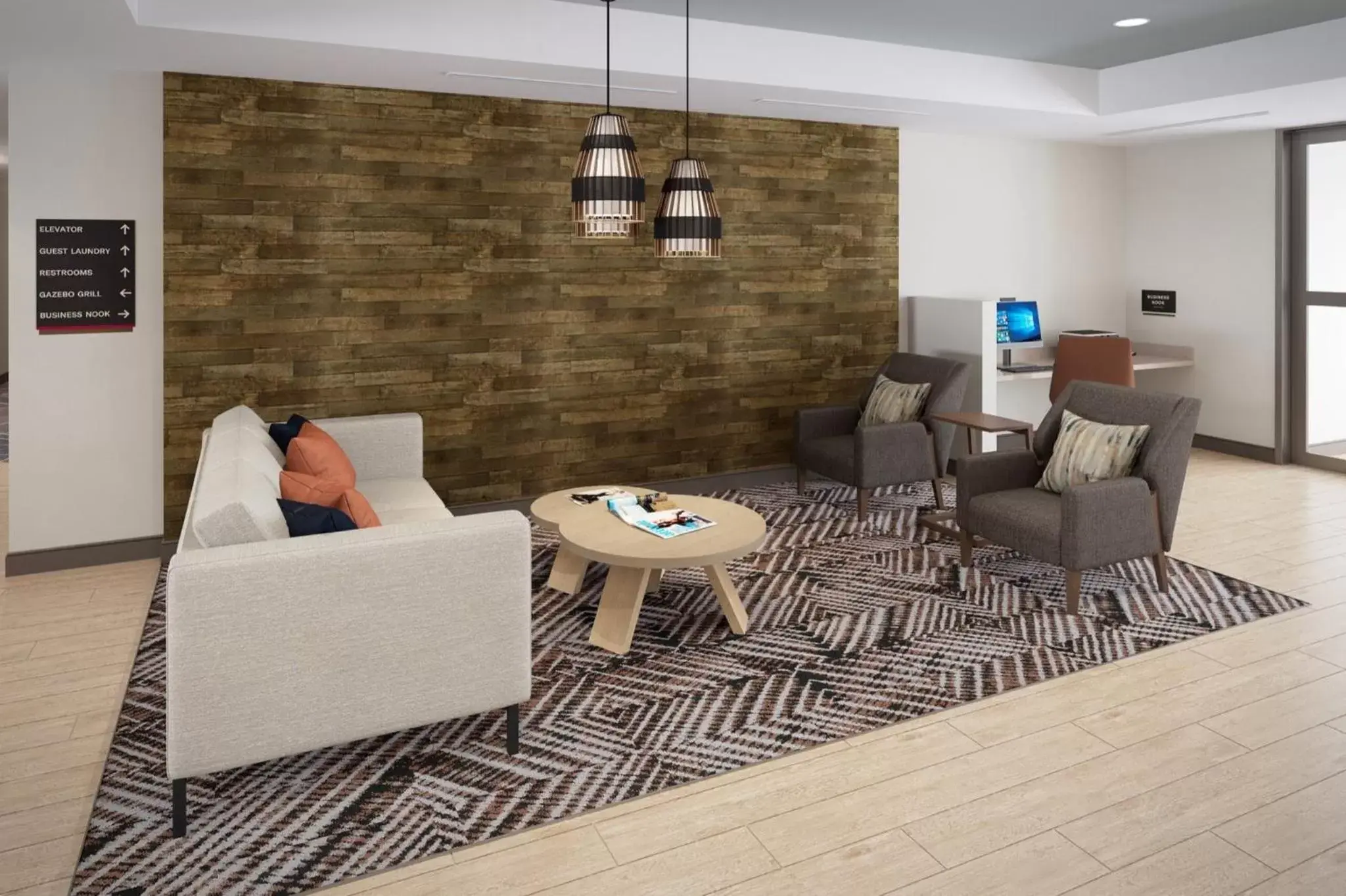 Lobby or reception, Seating Area in Candlewood Suites - Tulsa Hills - Jenks, an IHG Hotel