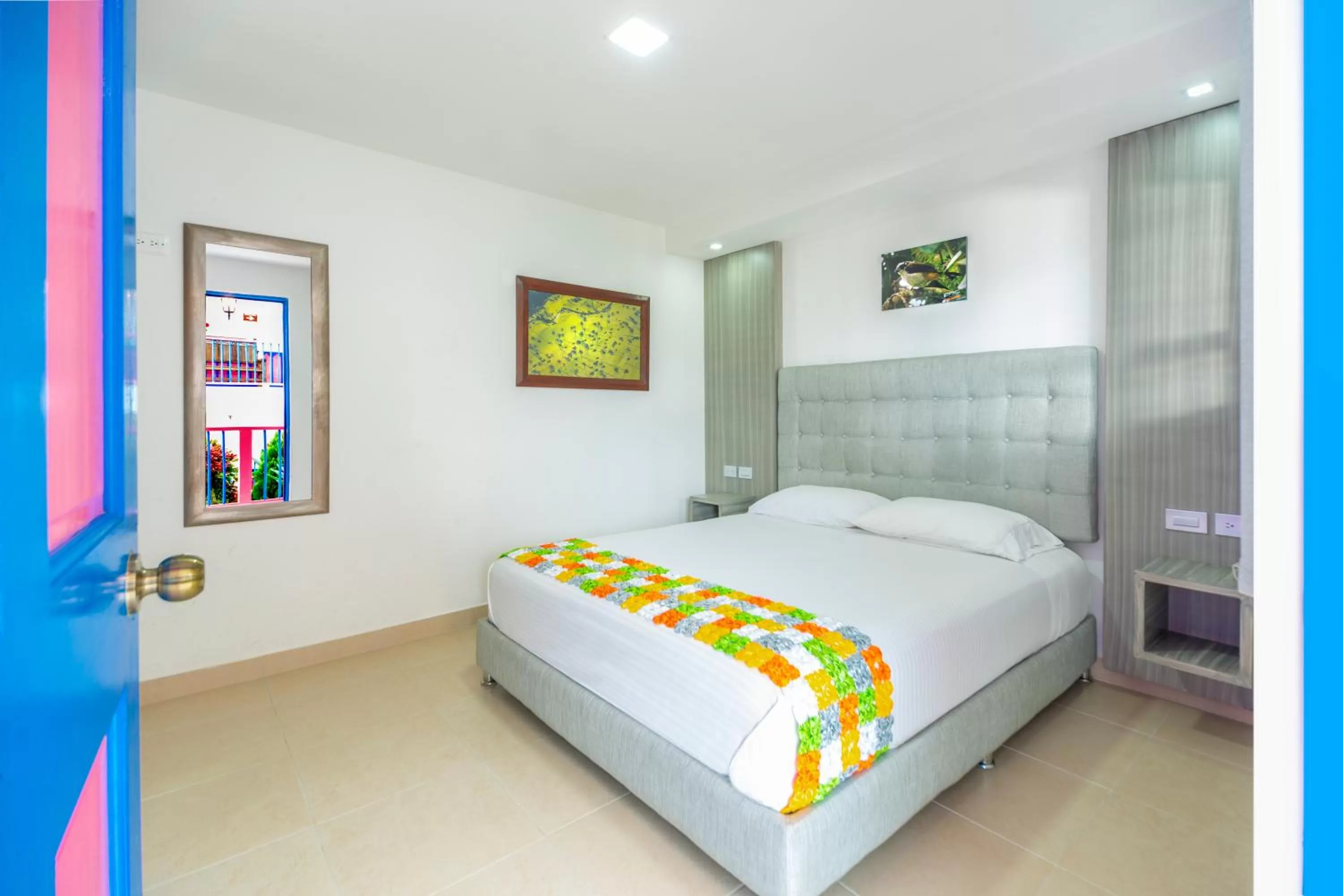 Bed in Hotel El Jardin