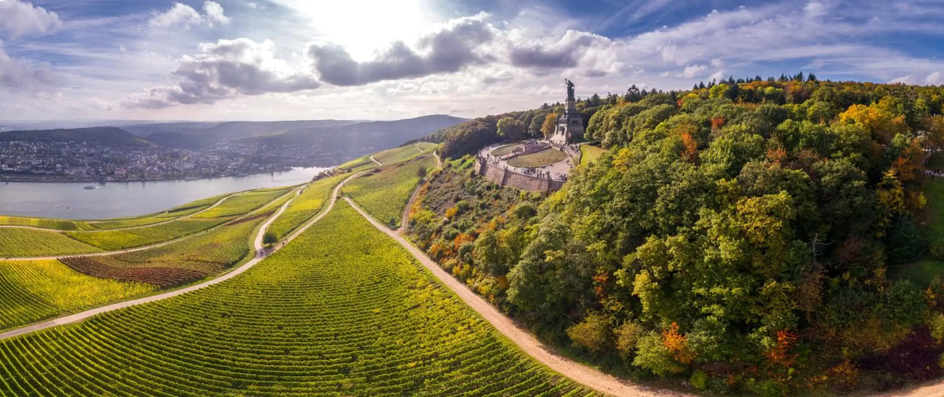 Bird's-eye View in Breuer's Rüdesheimer Schloss