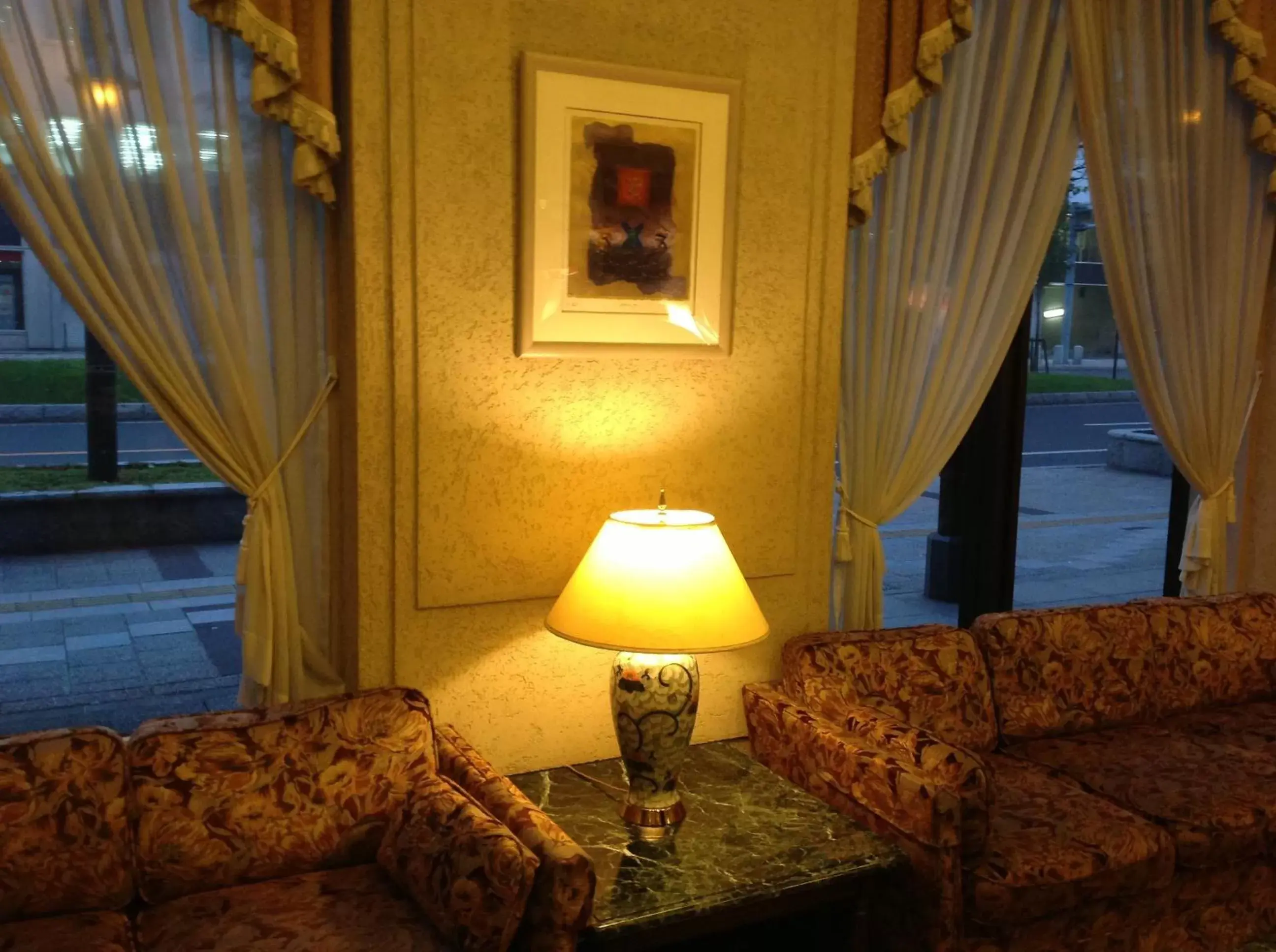 Decorative detail, Seating Area in Hotel Crescent Asahikawa