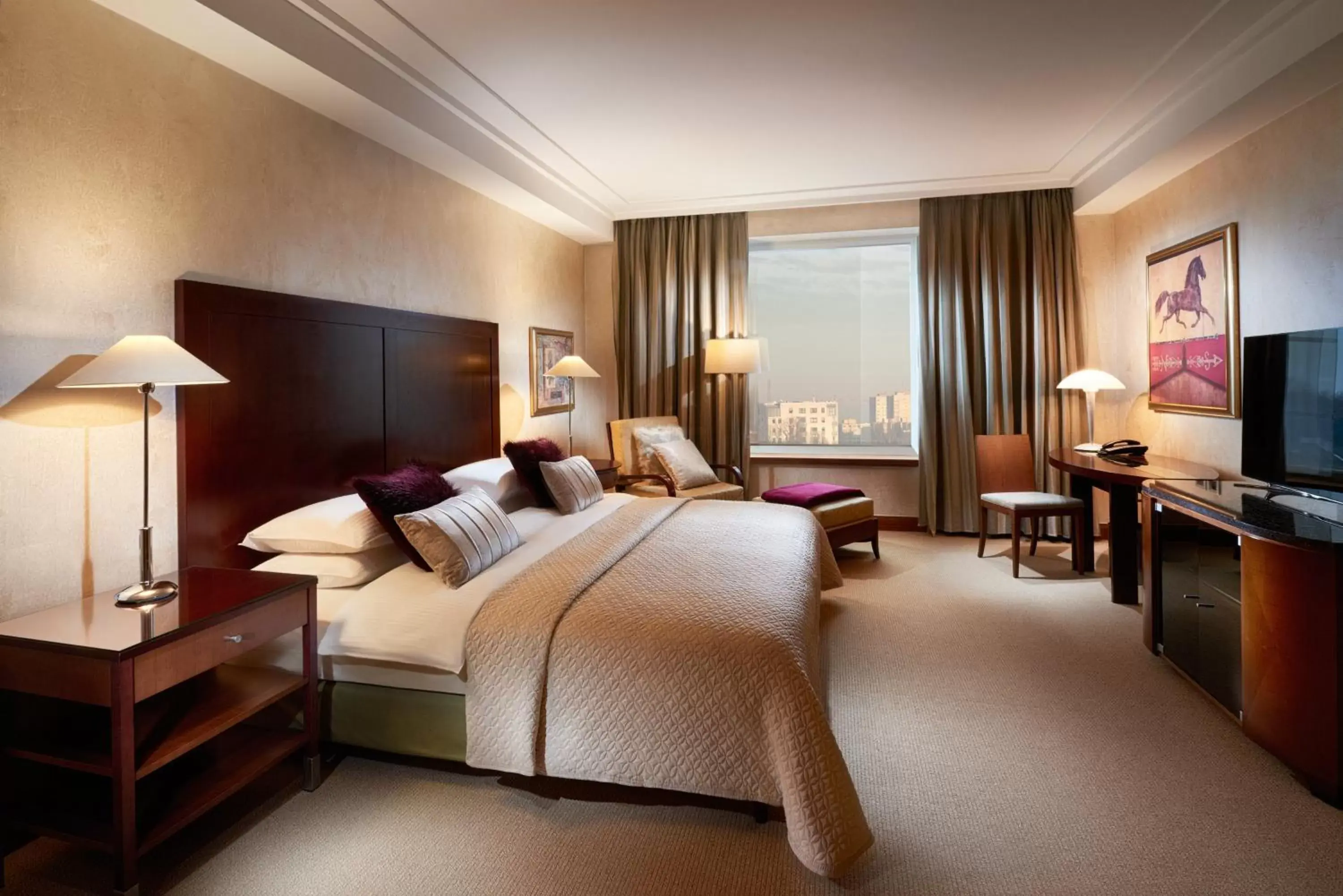 Bed in Regent Warsaw Hotel