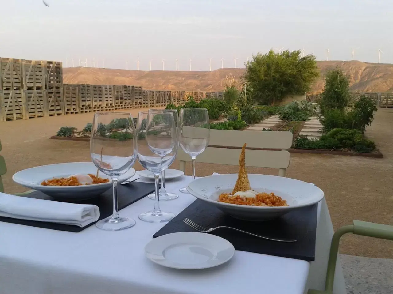 Food close-up, Restaurant/Places to Eat in Hotel Aire de Bardenas