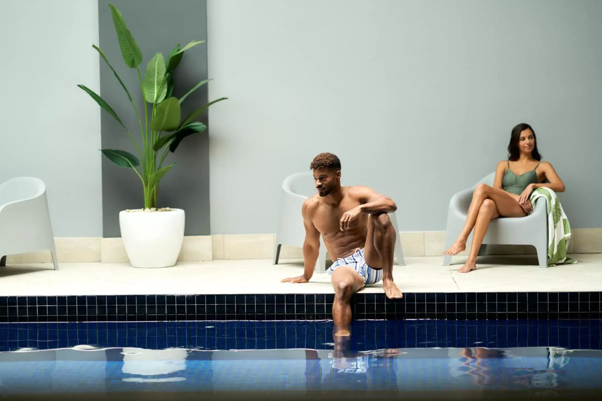 People, Swimming Pool in Meriton Suites Pitt Street, Sydney