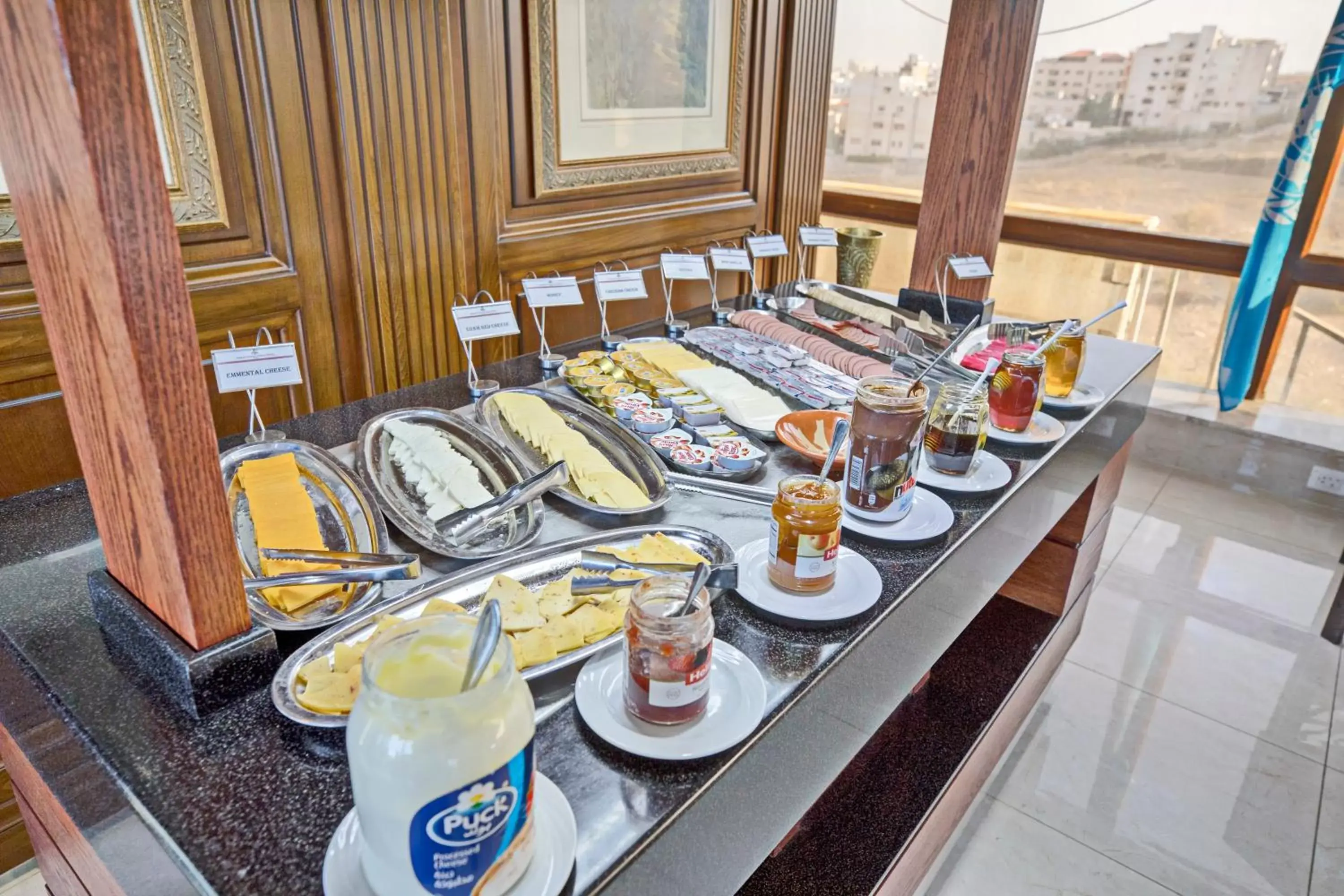 Buffet breakfast in Amman International Hotel