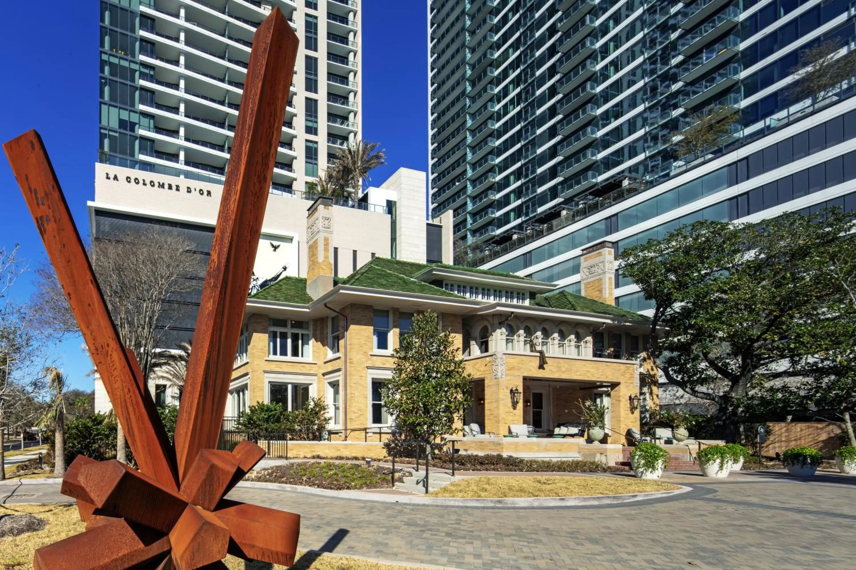 Property building in La Colombe d'Or Hotel