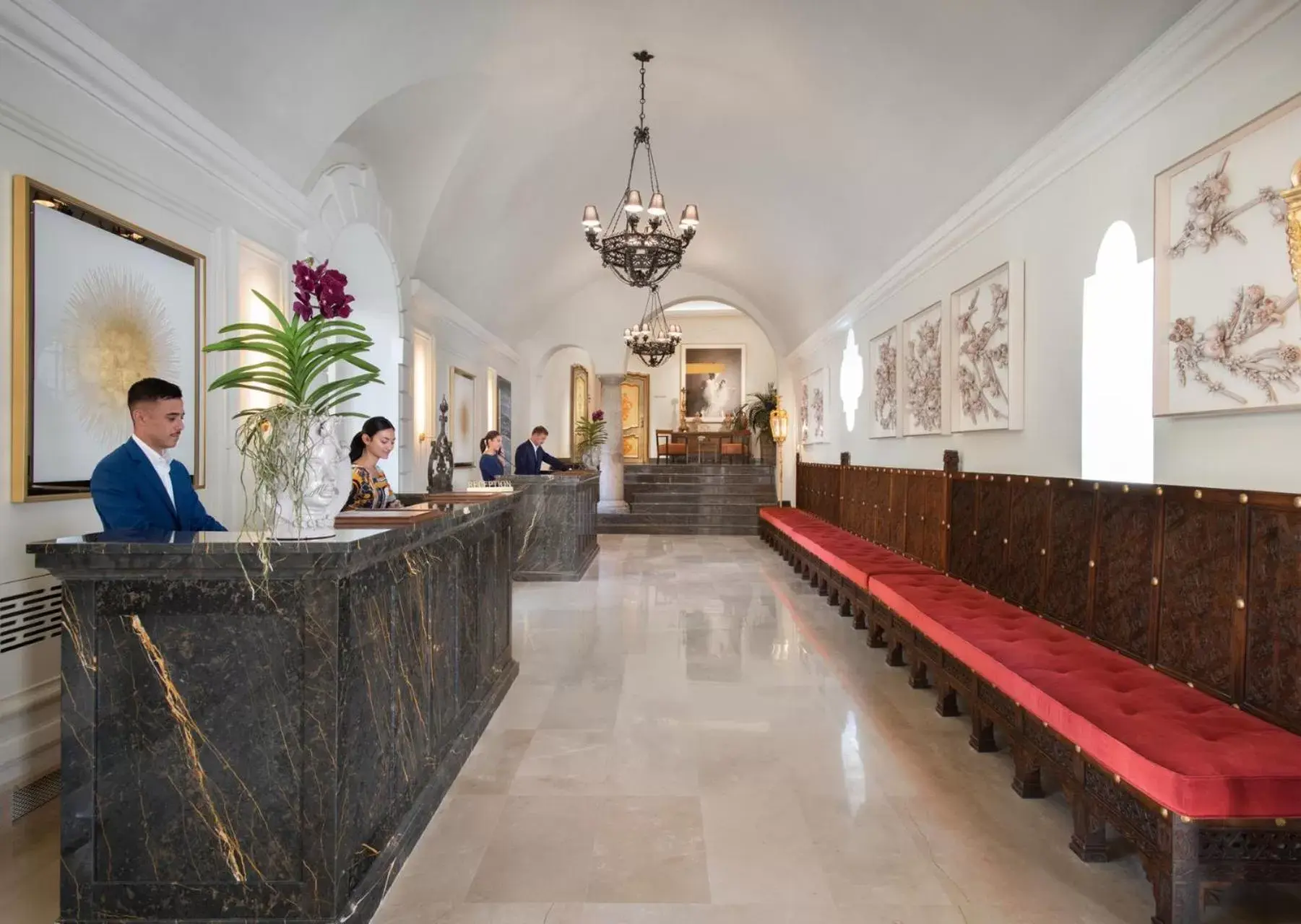 Lobby or reception, Lobby/Reception in San Domenico Palace, Taormina, A Four Seasons Hotel