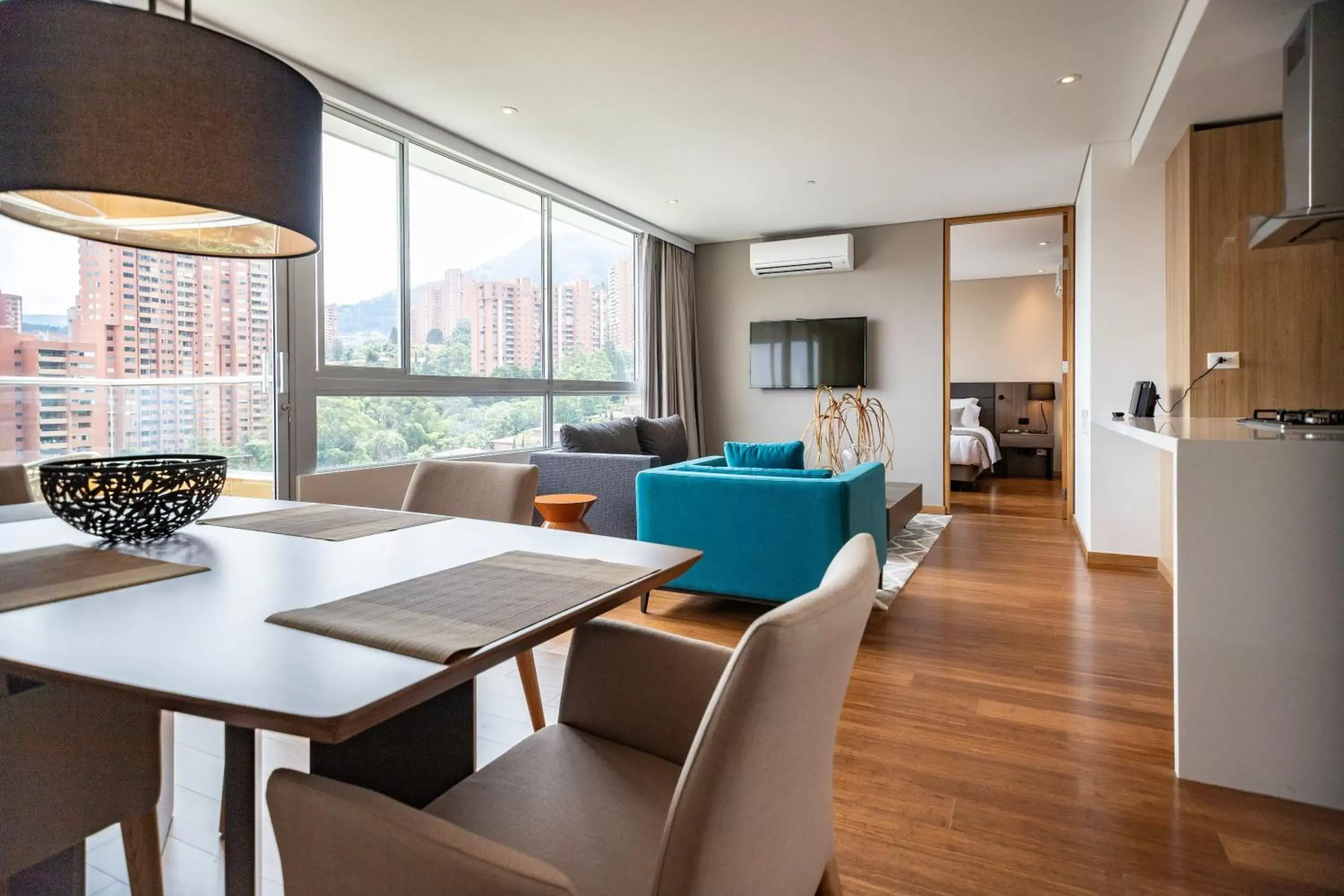 Living room, Dining Area in Estelar La Torre Suites