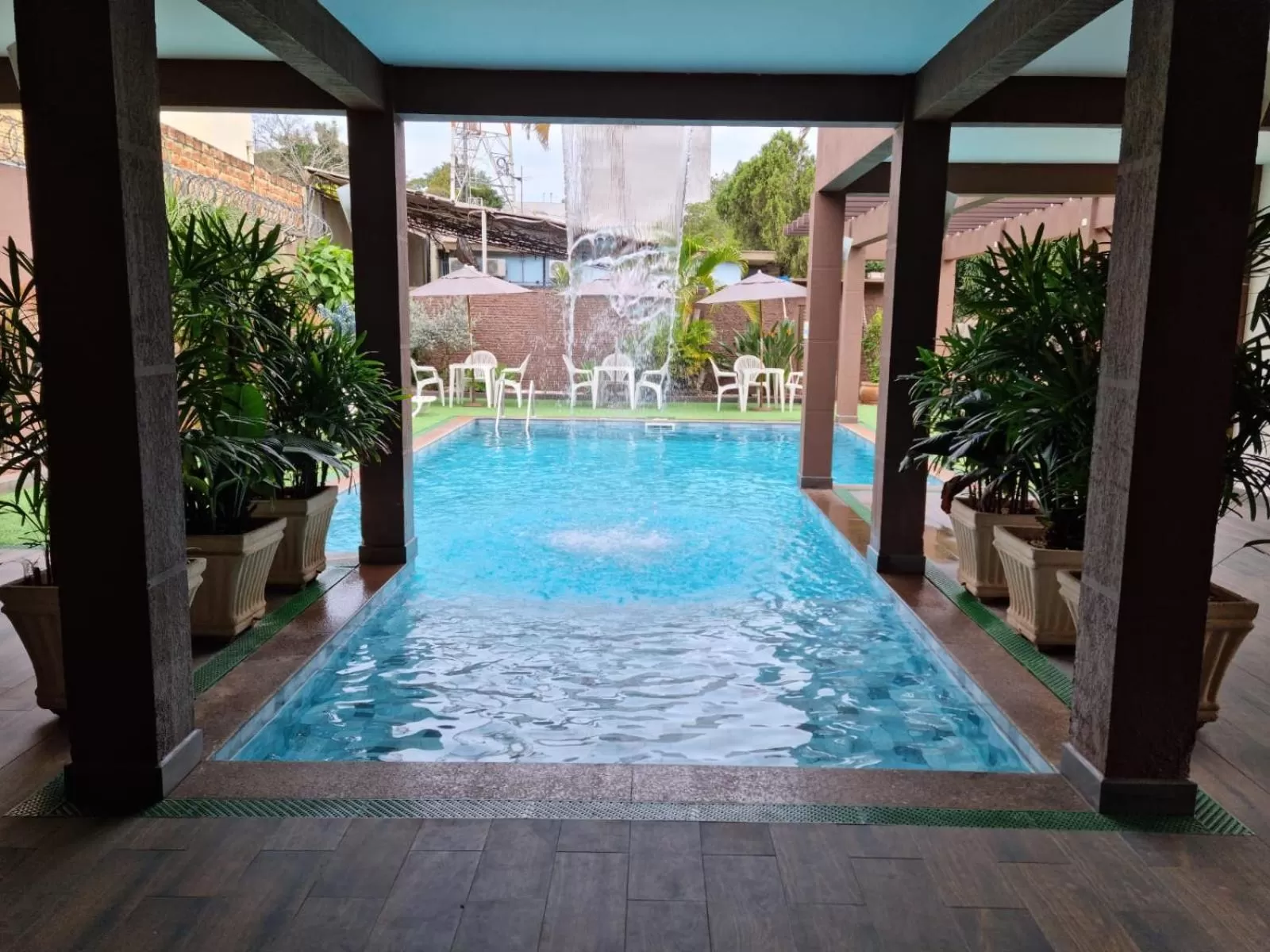 Swimming pool in Hotel Rouver