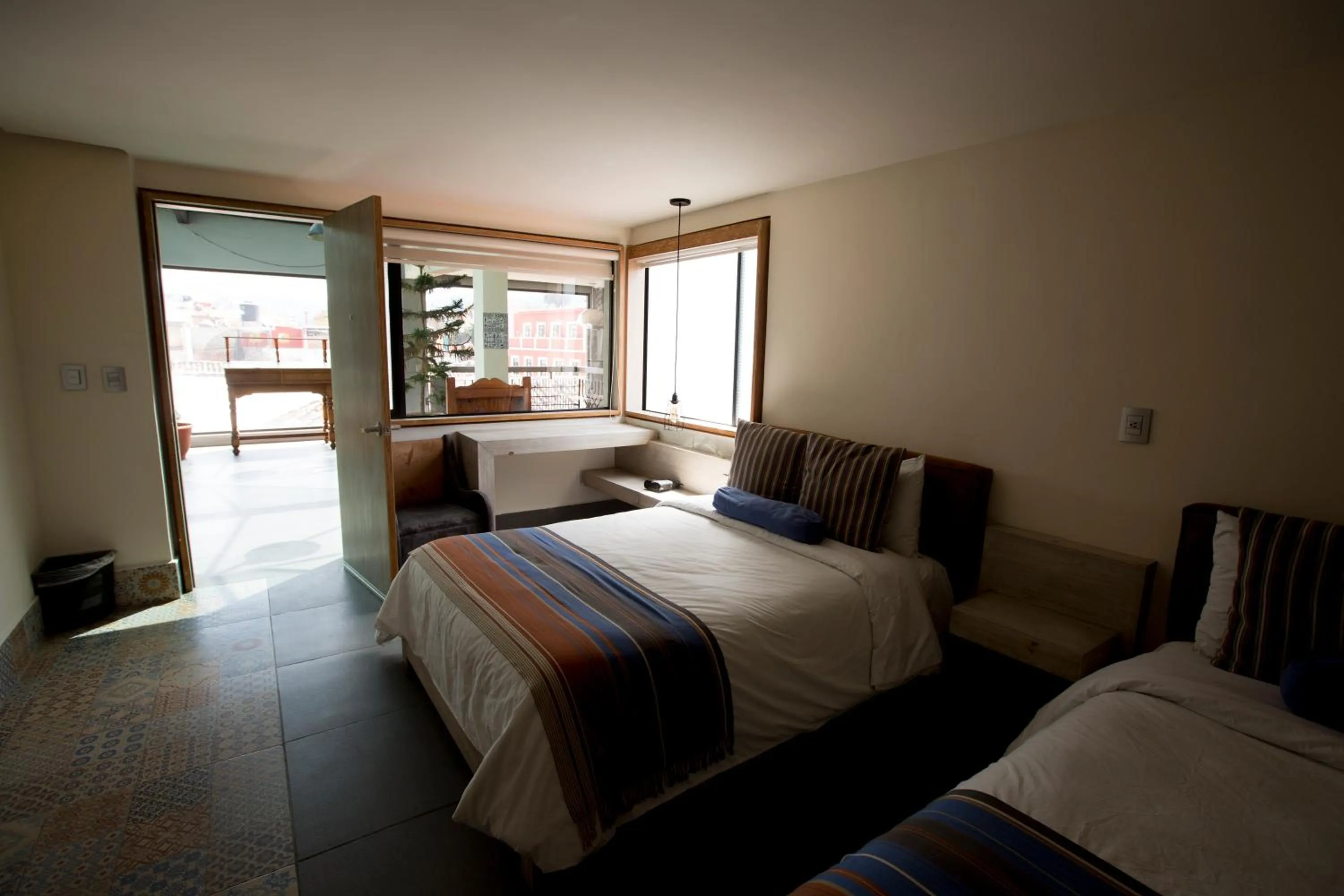 Decorative detail, Bed in Hotel Helverica