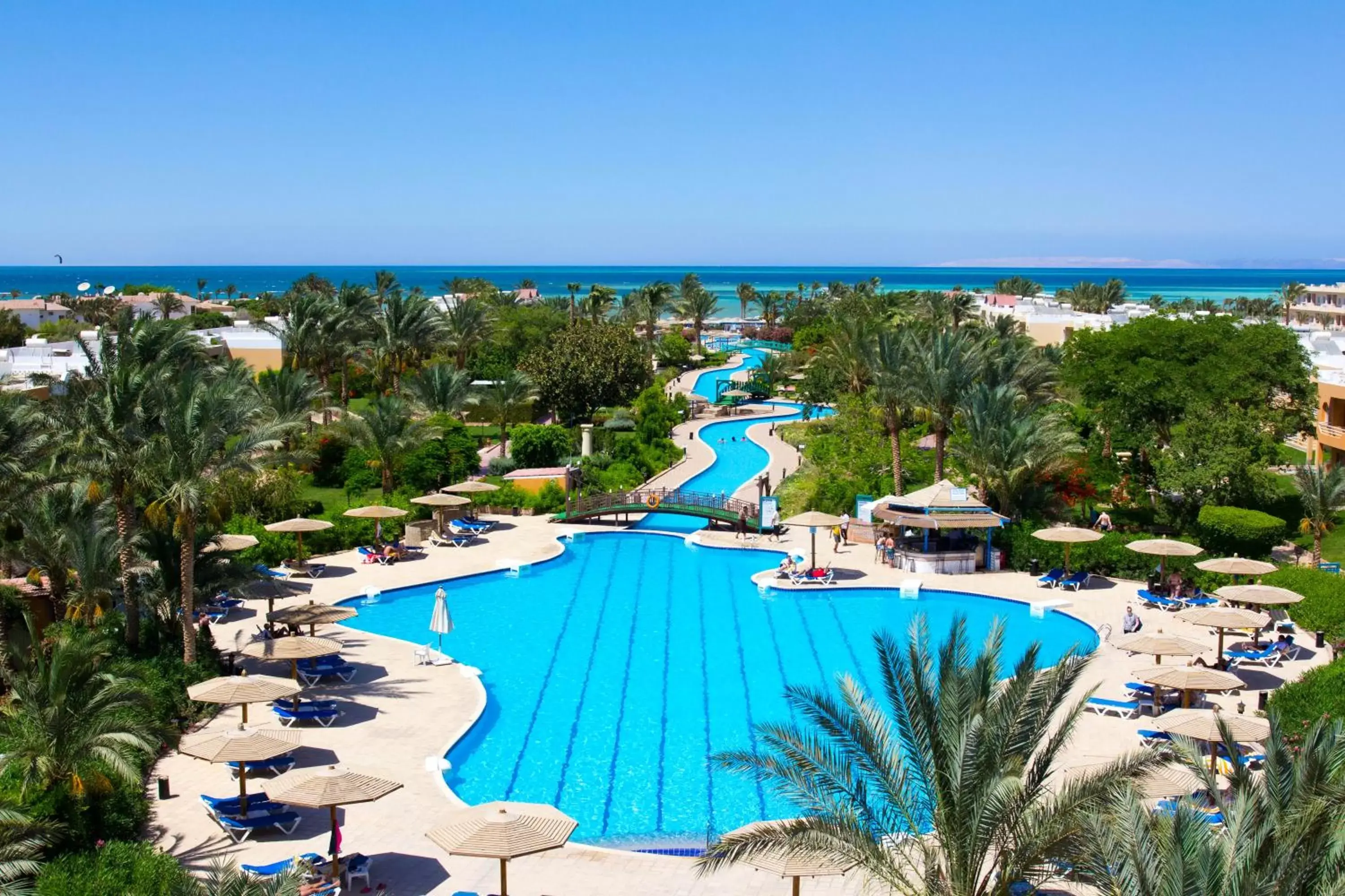 Bird's eye view, Pool View in Golden Beach Resort