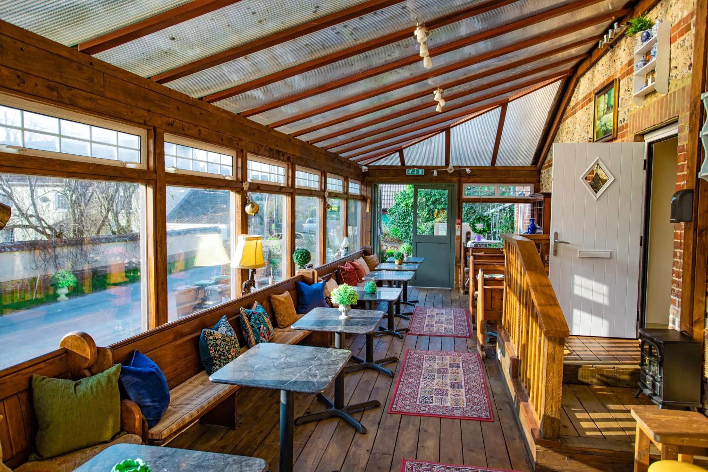 Seating area in The Rivers Arms