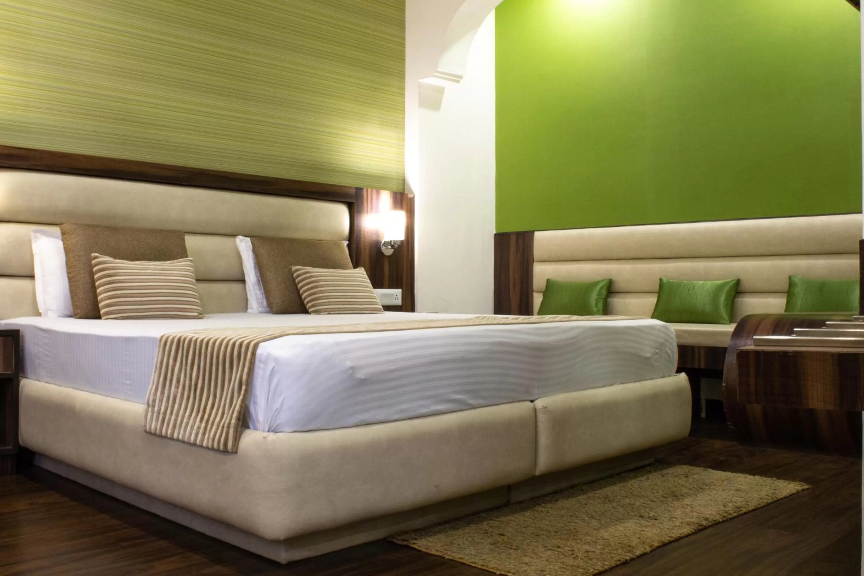 Bed in Hotel Shiva Continental