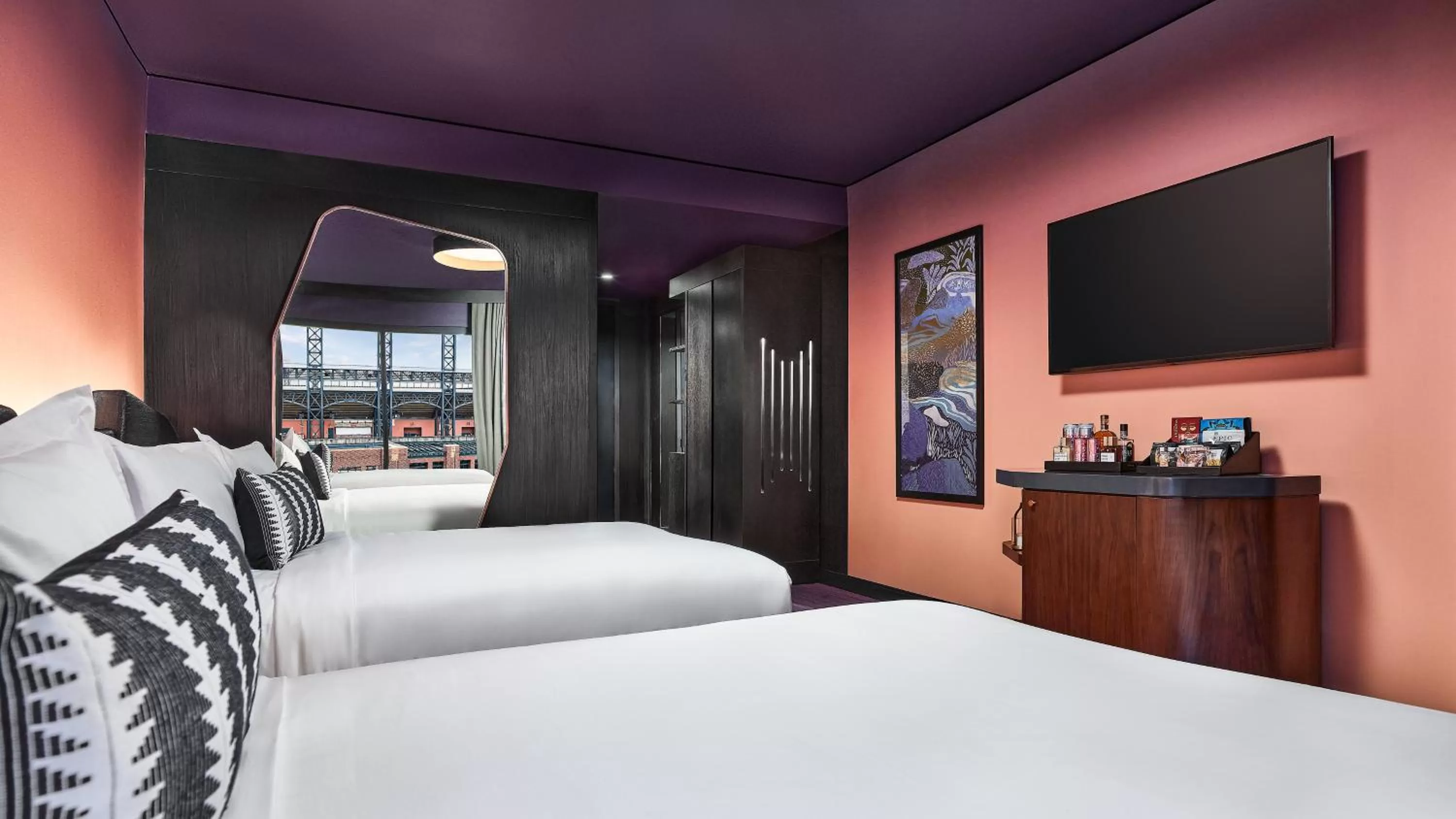 Bed in The Rally Hotel at McGregor Square