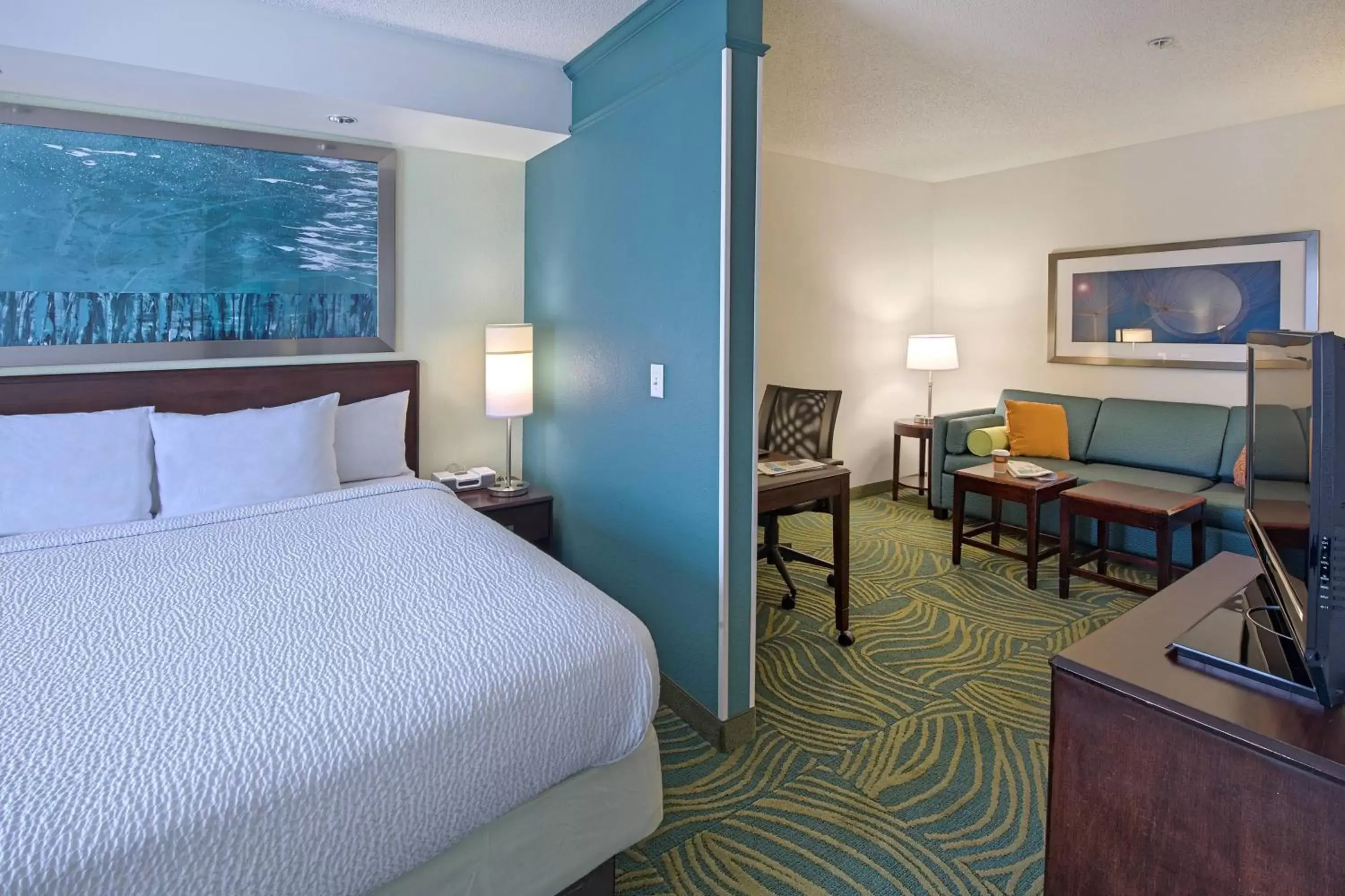 Photo of the whole room, Bed in SpringHill Suites by Marriott Greensboro