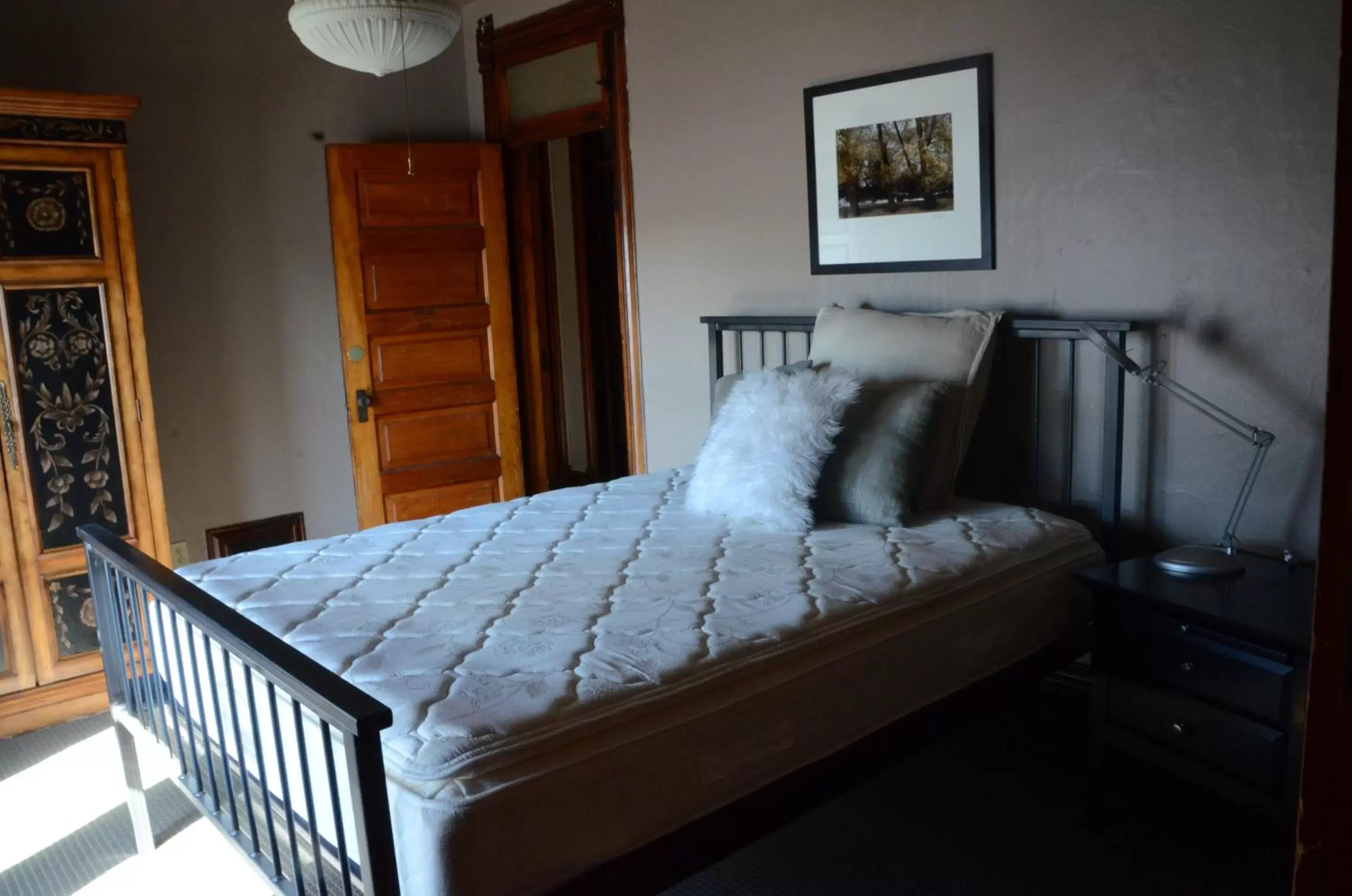 Decorative detail, Bed in Off Broadway B & B