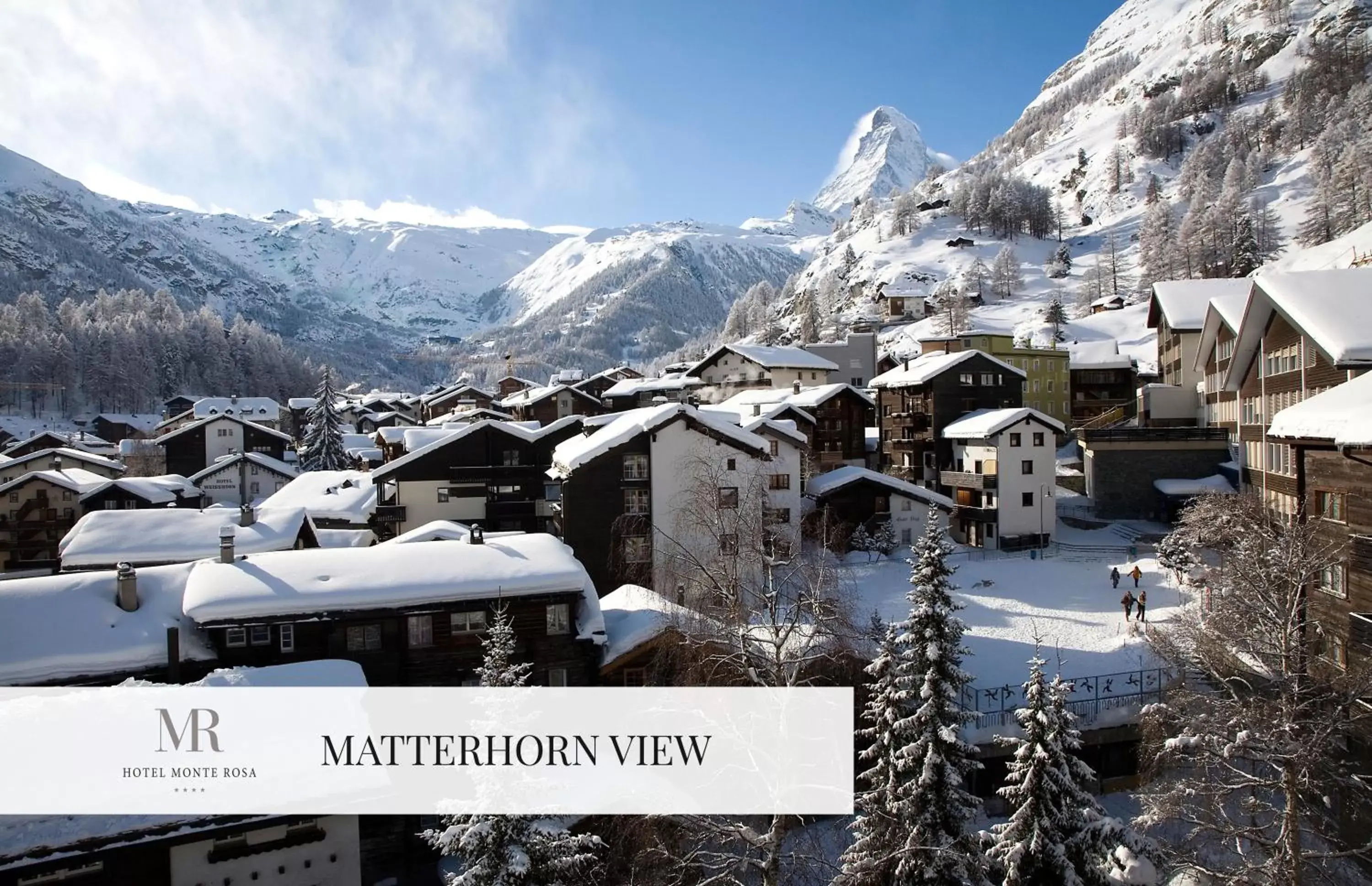 Mountain view, Winter in Monte Rosa Boutique Hotel