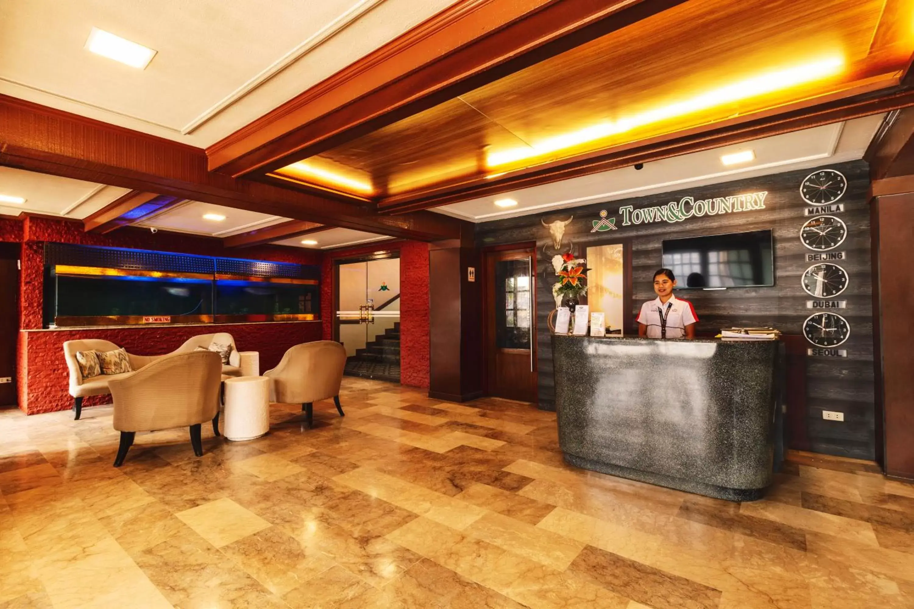 Lobby or reception in Town and Country Hotel V Mapa Lobby or reception in Town and Country Hotel V Mapa