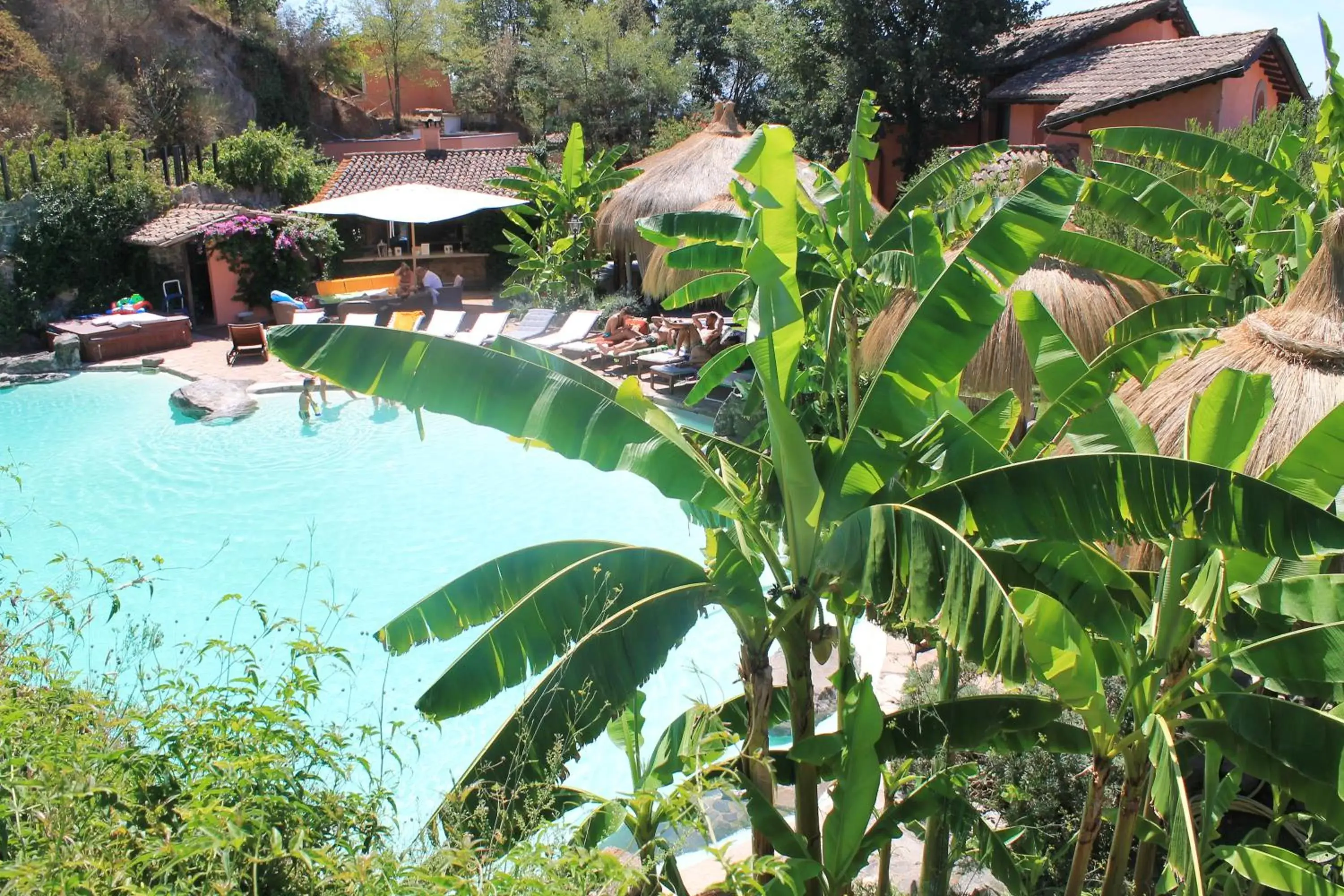 Pool View in Antica Pietrara B&B