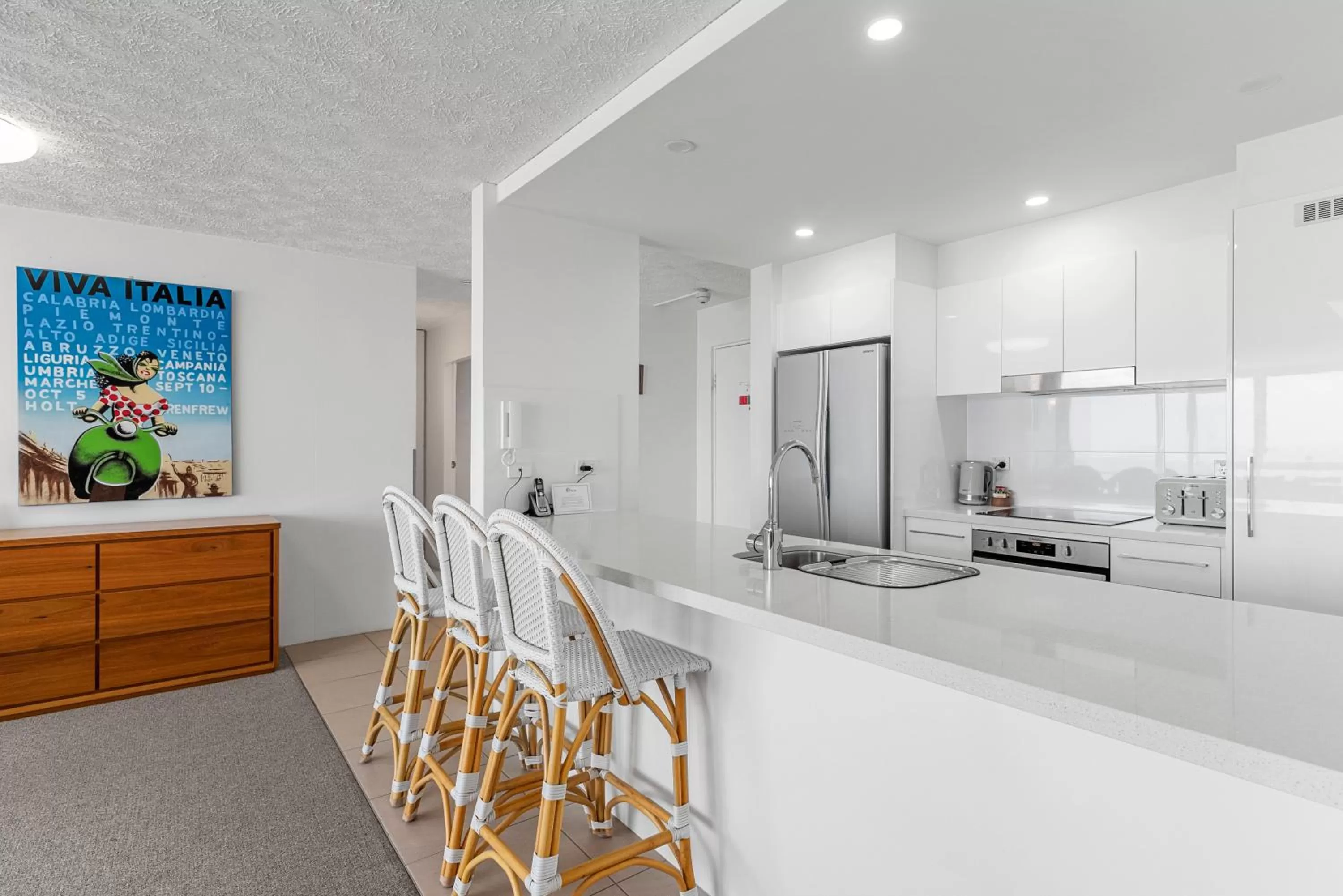 Kitchen or kitchenette in 84 The Spit Holiday Apartments