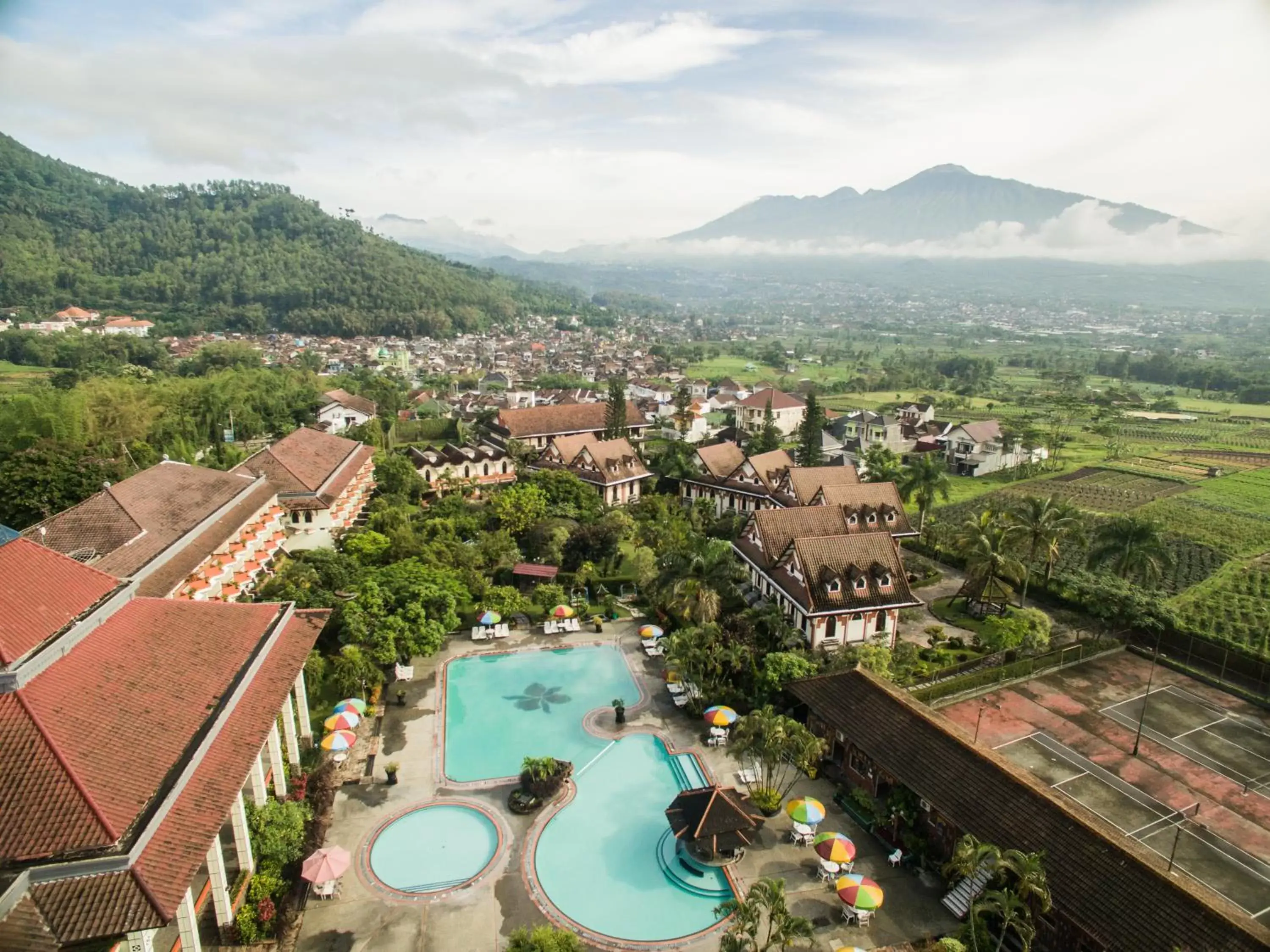 Swimming pool, Bird's-eye View in Royal Orchids Garden Hotel & Condominium