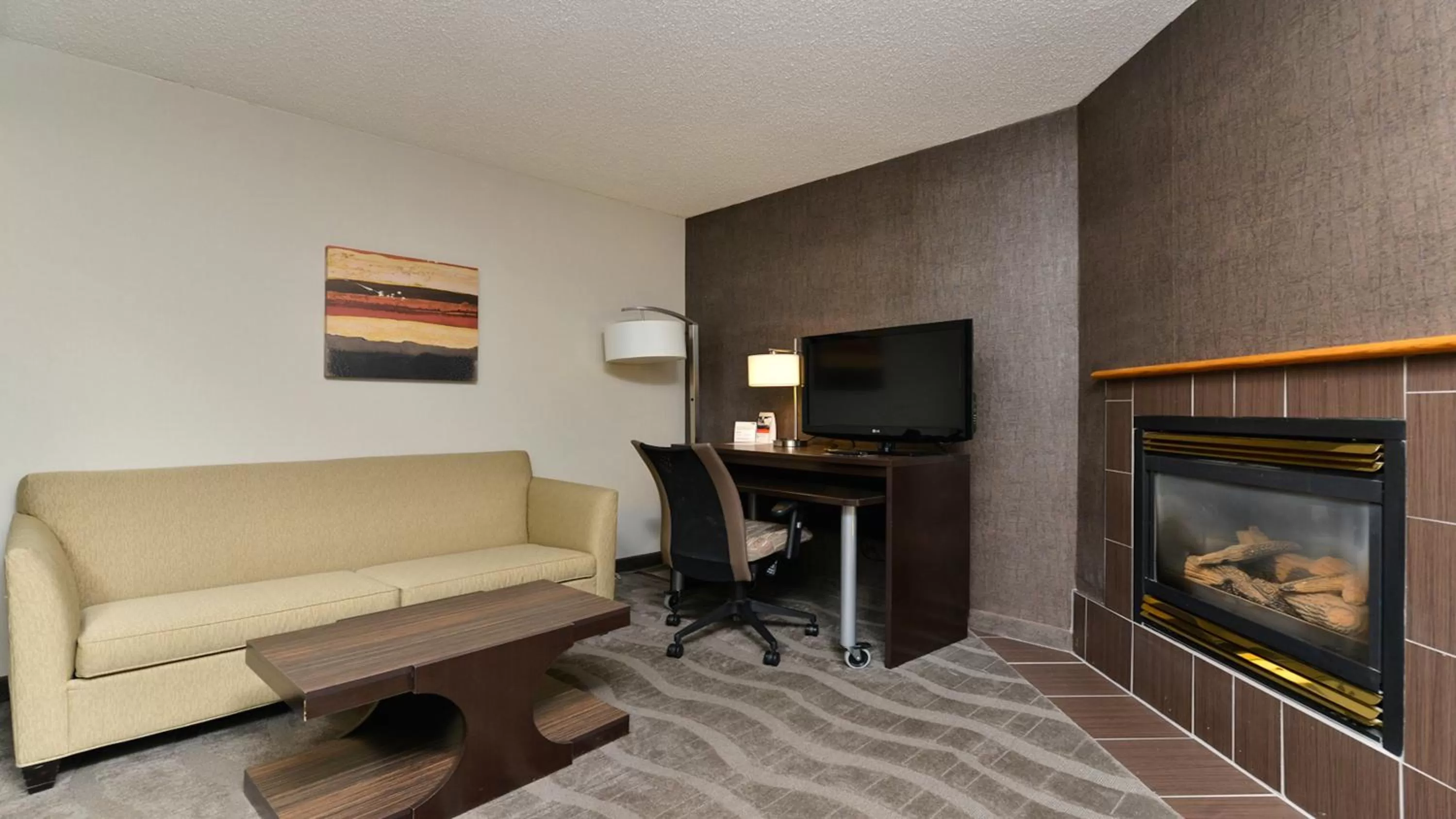 Seating area in Holiday Inn Express Hotel & Suites - Edmonton International Airport by IHG