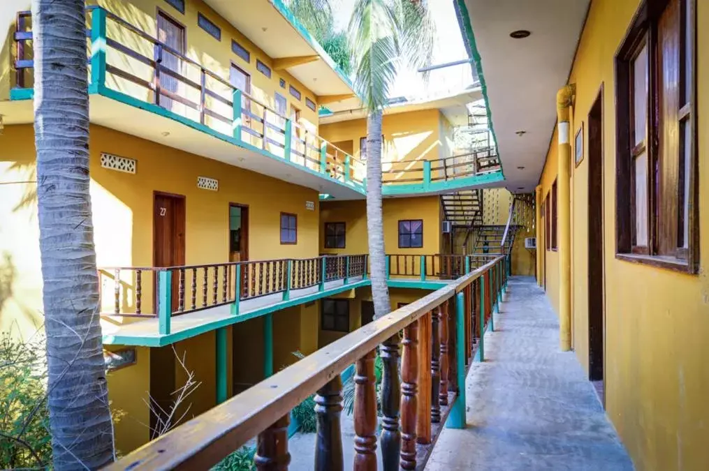 Property building, Balcony/Terrace in Hotel Posada Playa Manzanillo