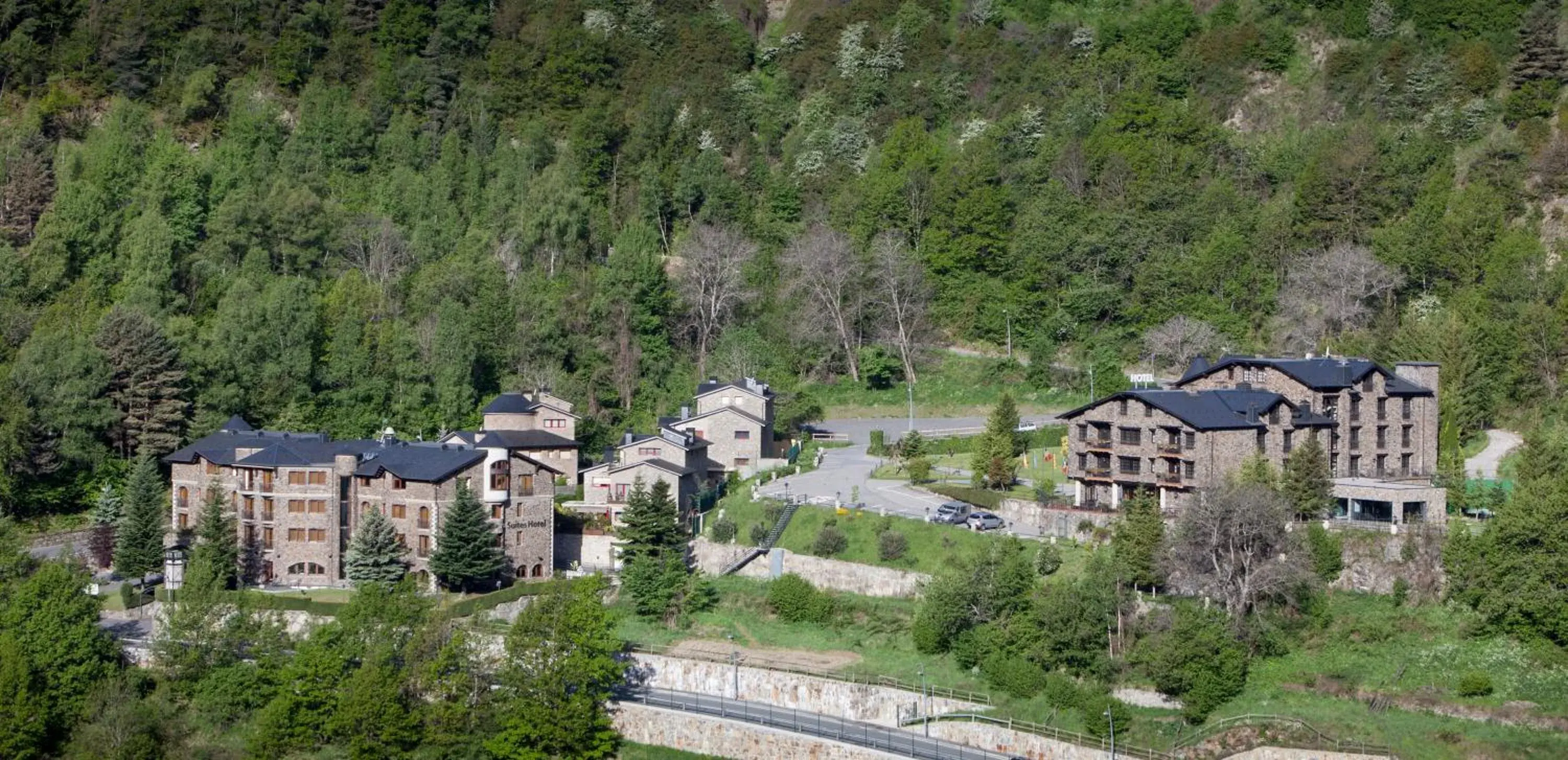 Facade/entrance, Bird's-eye View in Abba Xalet Suites Hotel