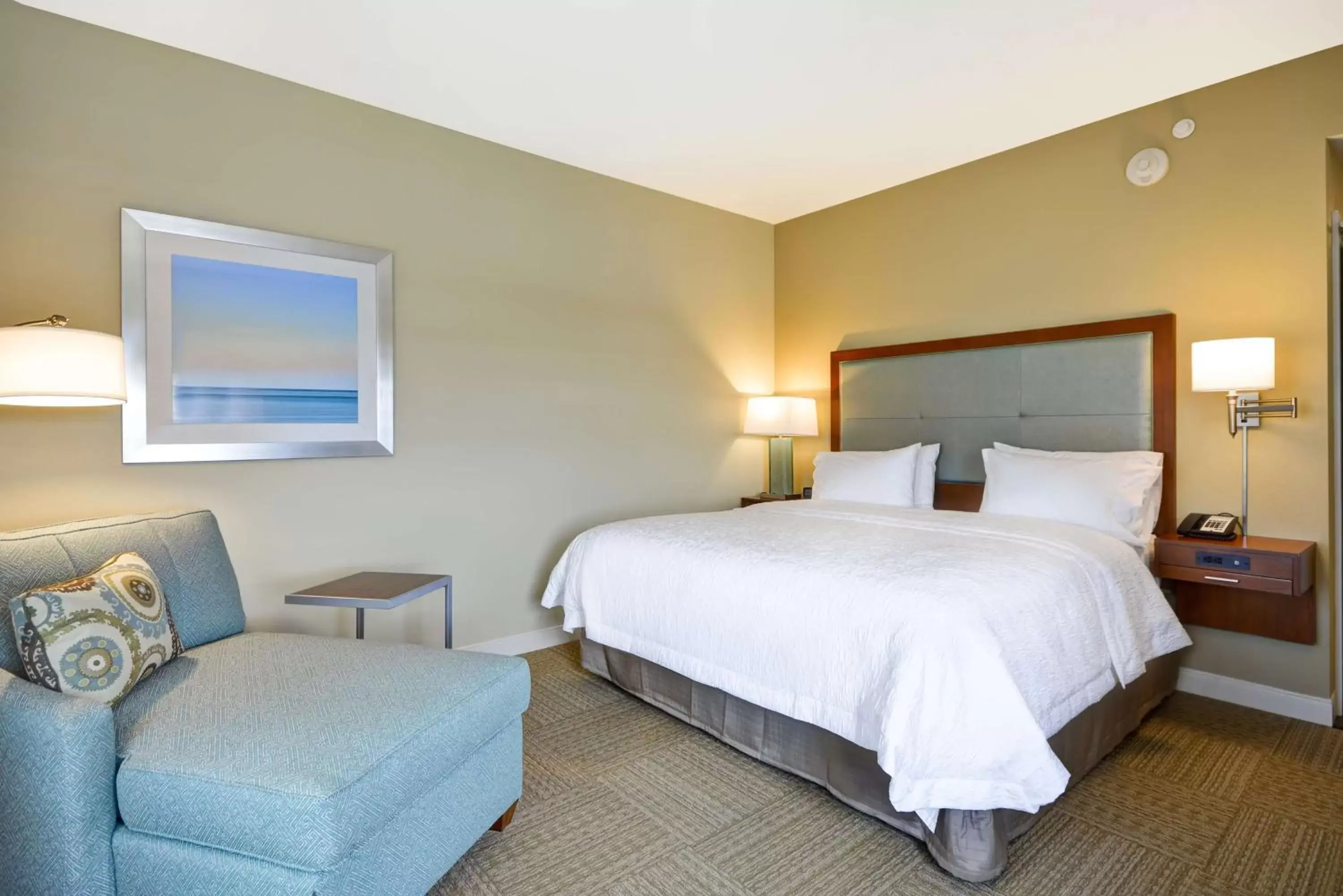 Living room, Bed in Hampton Inn & Suites Charleston Airport