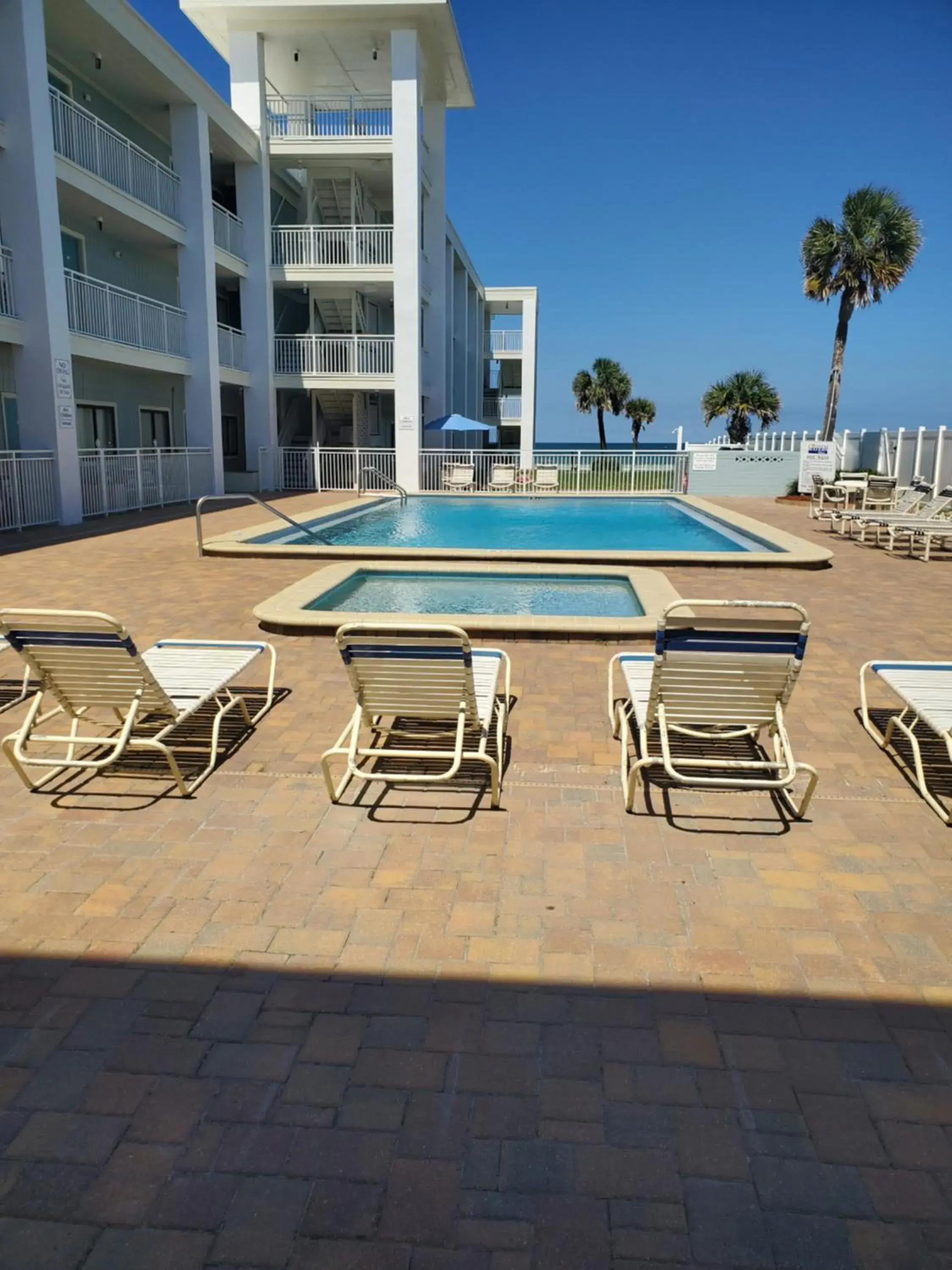 Patio, Swimming Pool in Coastal Waters