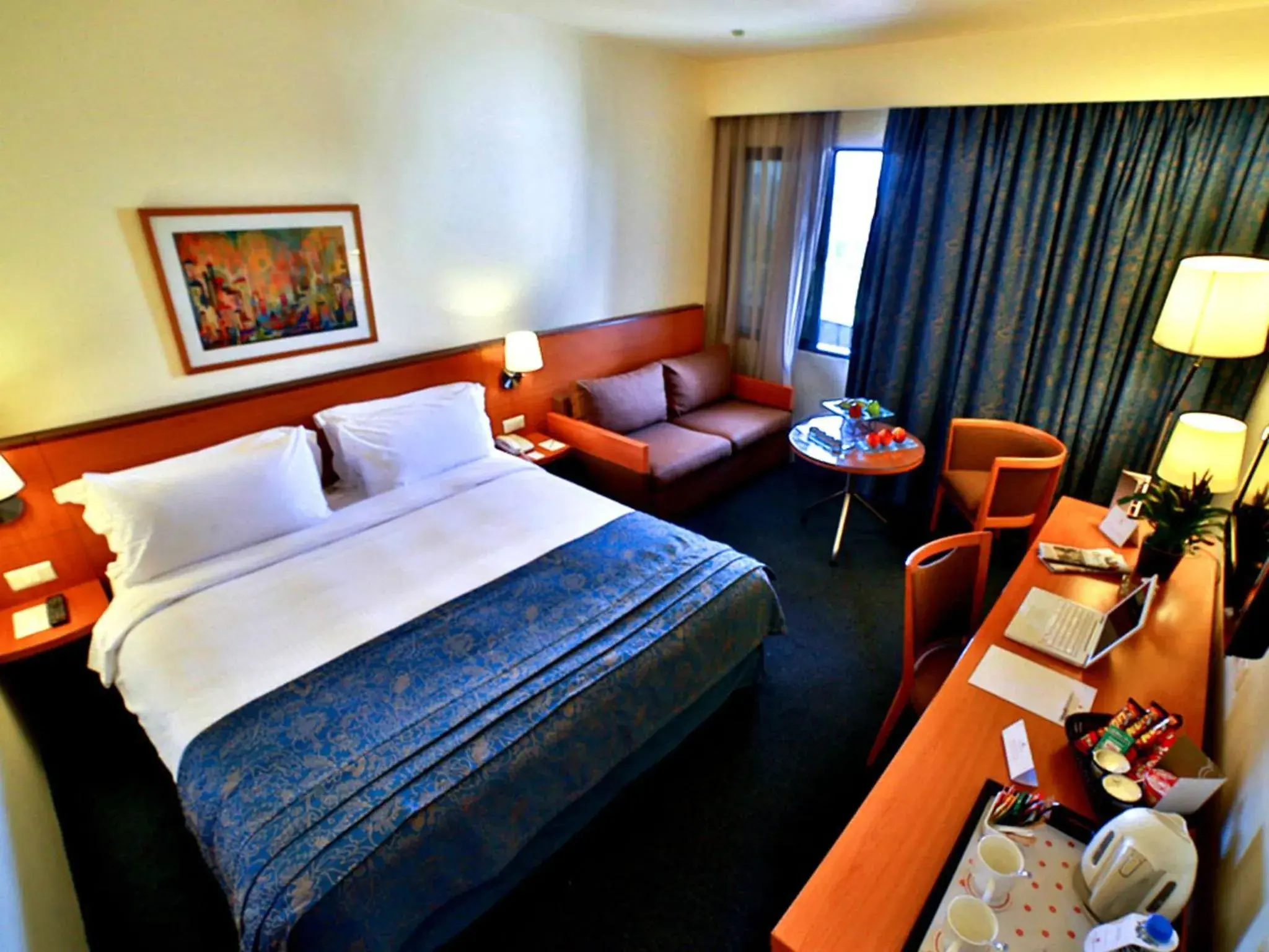 TV and multimedia, Bed in Lancaster Tamar Hotel- Hadath