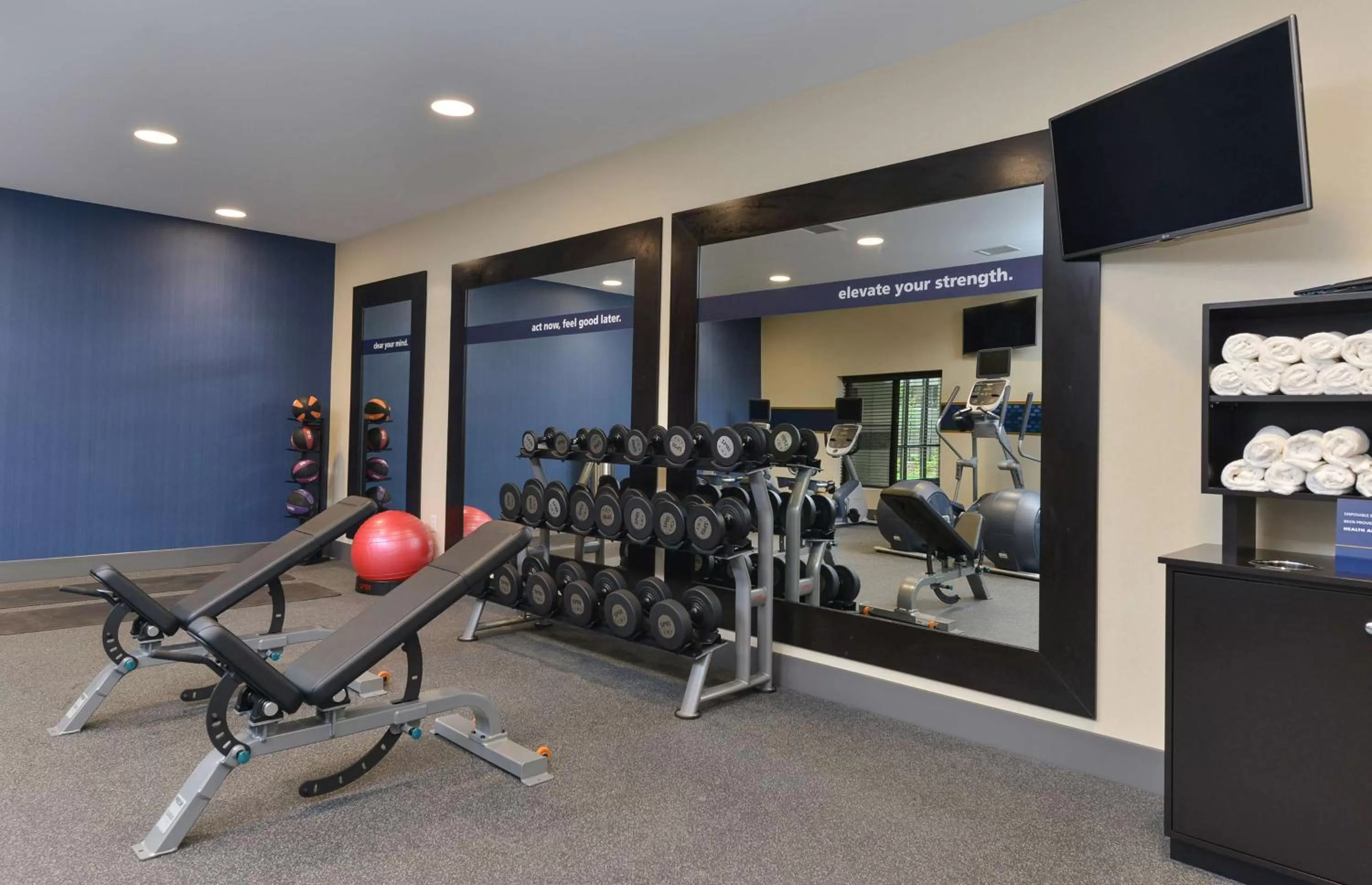 Fitness centre/facilities in Hampton Inn & Suites Des Moines Downtown