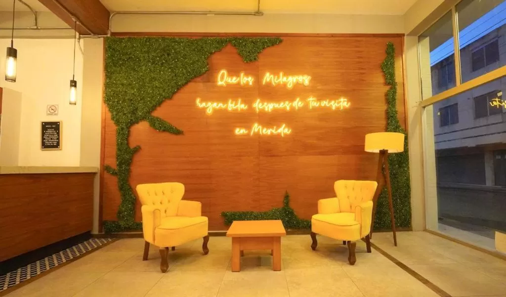 Lobby or reception in HIT Merida Hotel Boutique