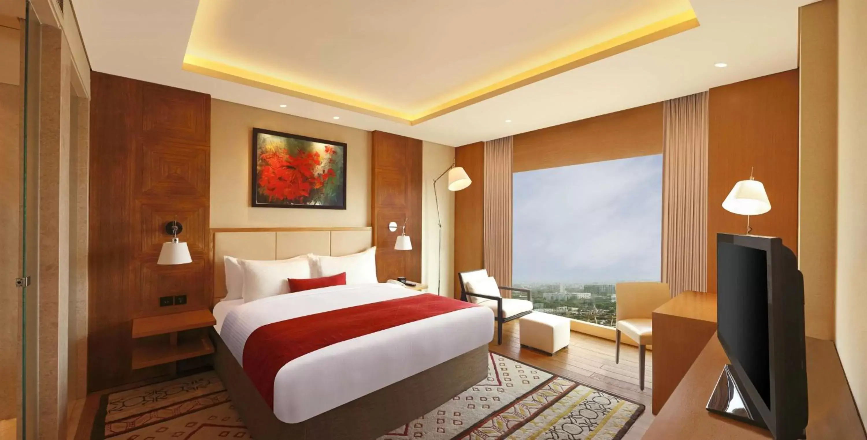 Bed in DoubleTree By Hilton-Pune Chinchwad