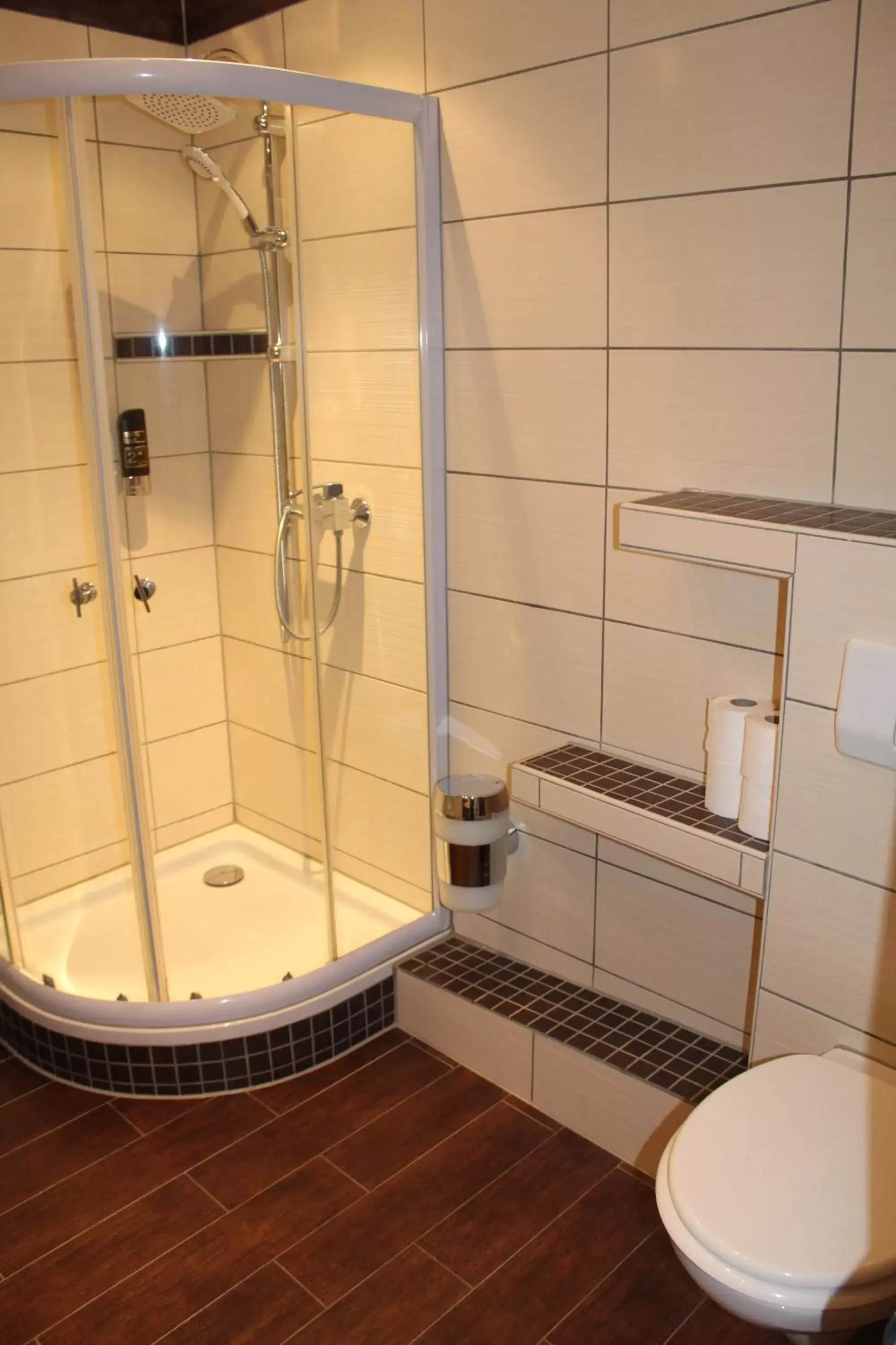 Shower, Bathroom in Hotel Wernerwald