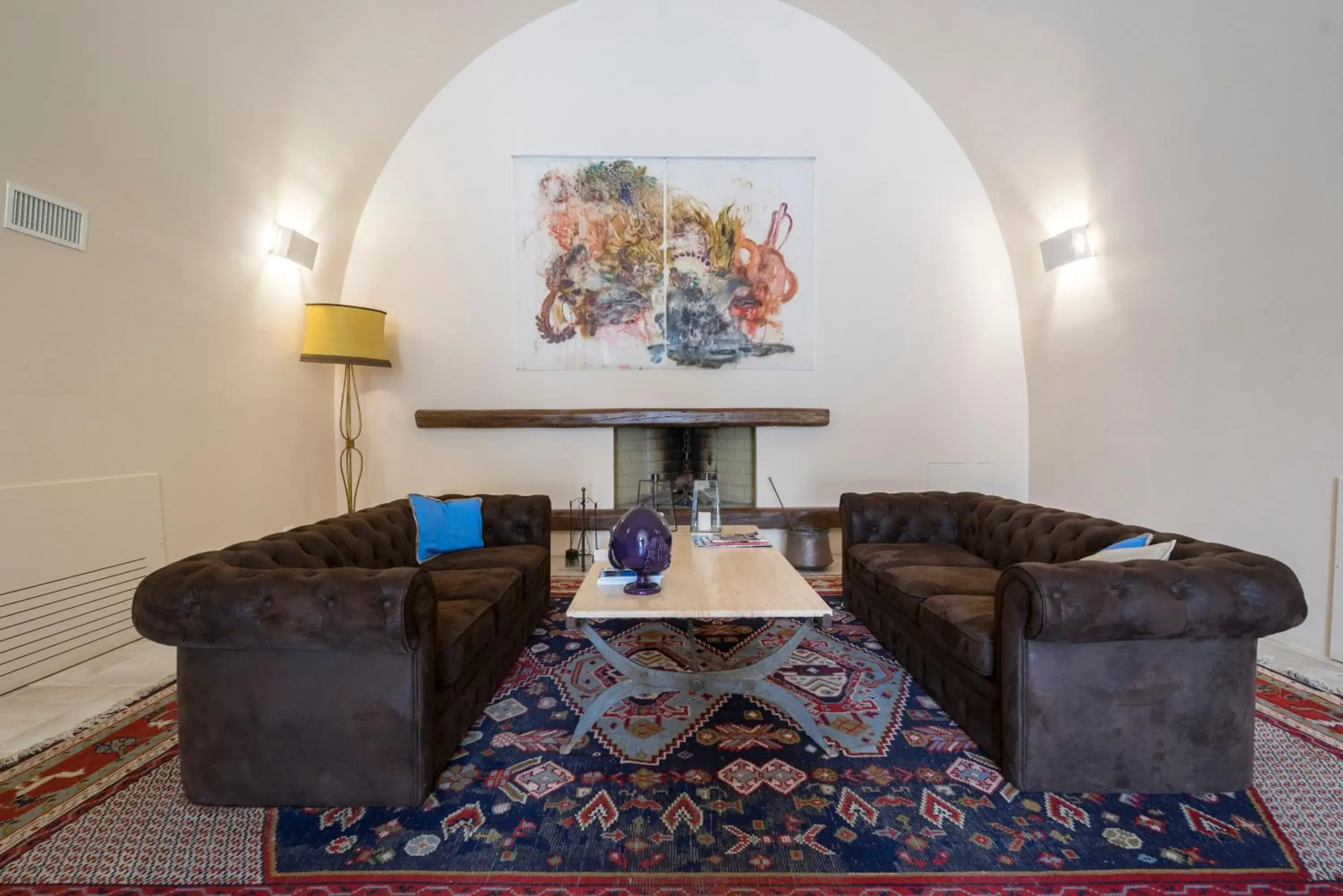 Living room, Dining Area in Masseria Fontana di Vite