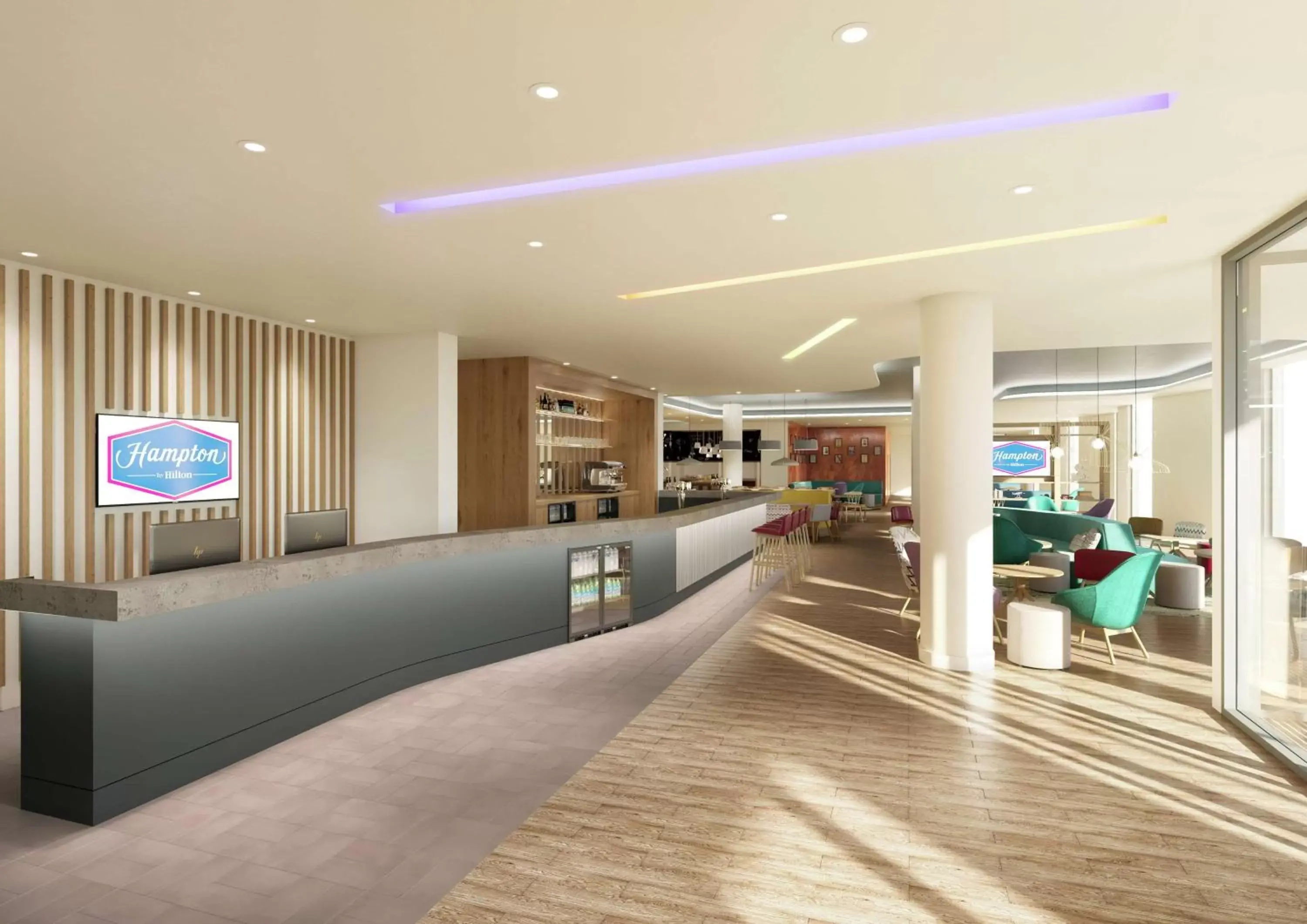 Lobby or reception, Lobby/Reception in Hampton By Hilton Manchester Northern Quarter