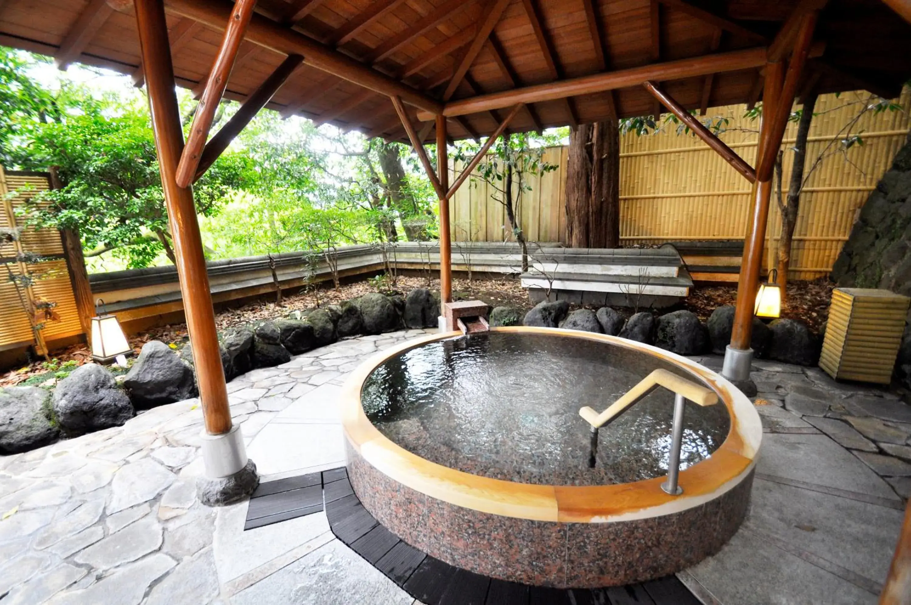 Hot Spring Bath in Ryokan Aura Tachibana