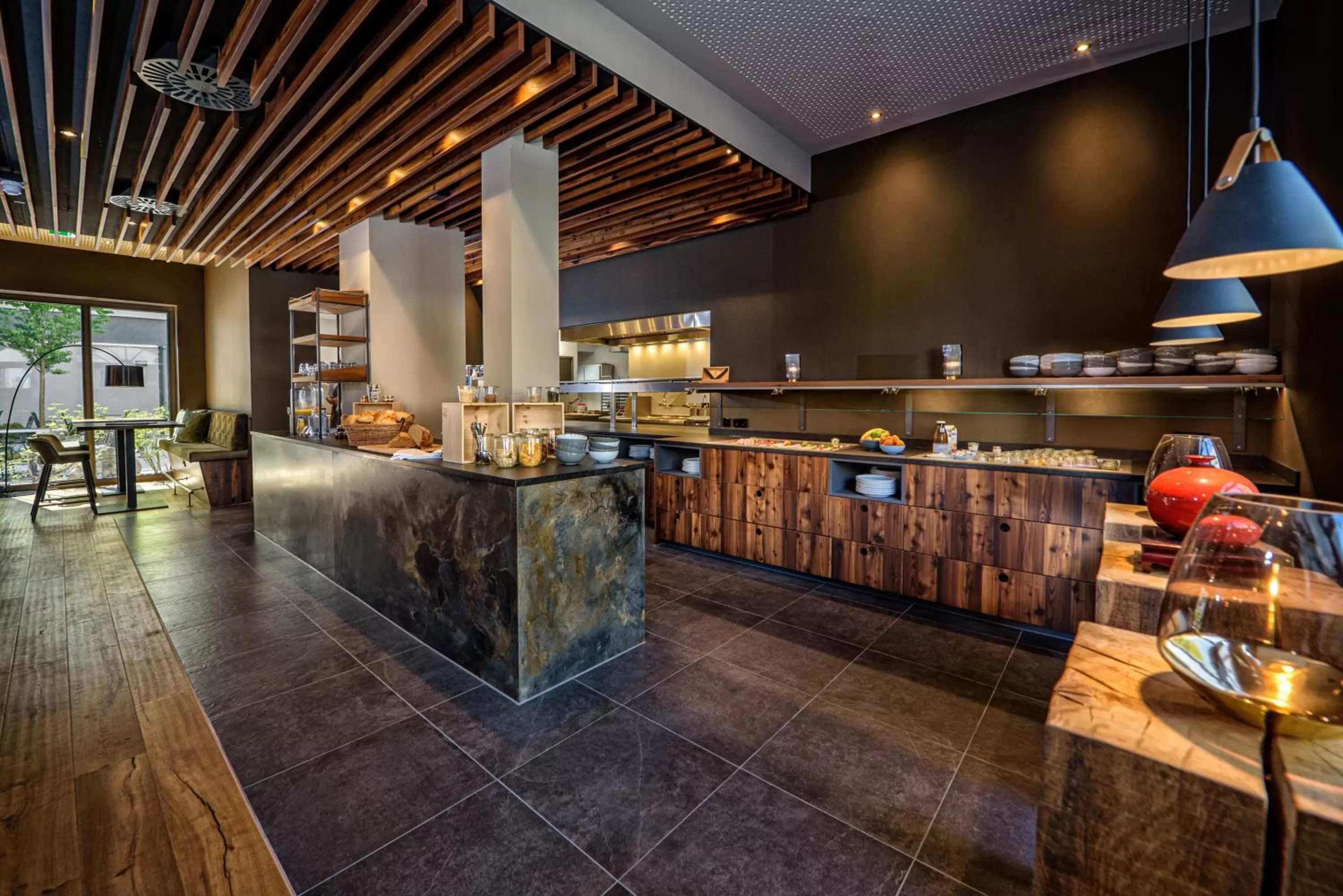 Restaurant/places to eat in AKZENT Hotel Laupheimer Hof