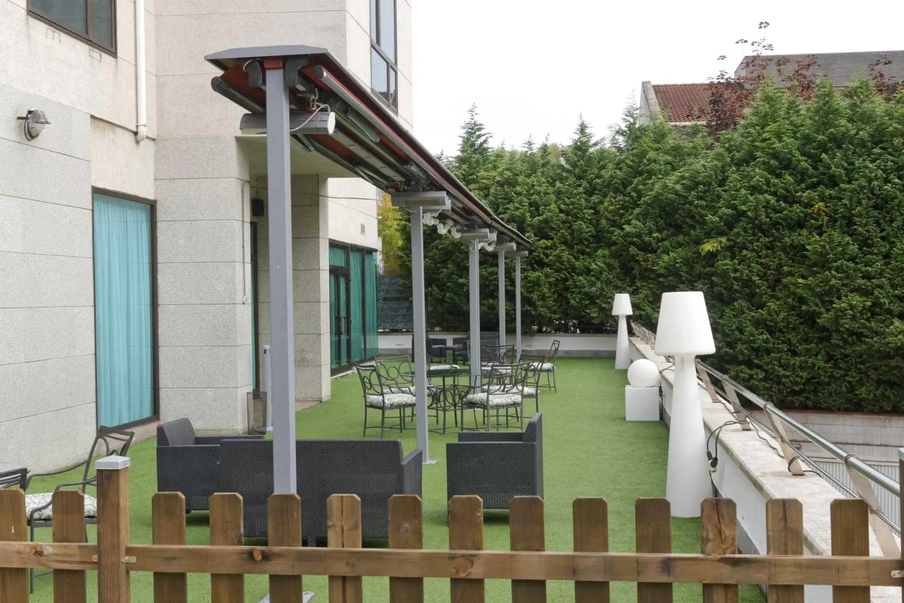 Balcony/Terrace in Hotel Zentral Gijón Rey Pelayo