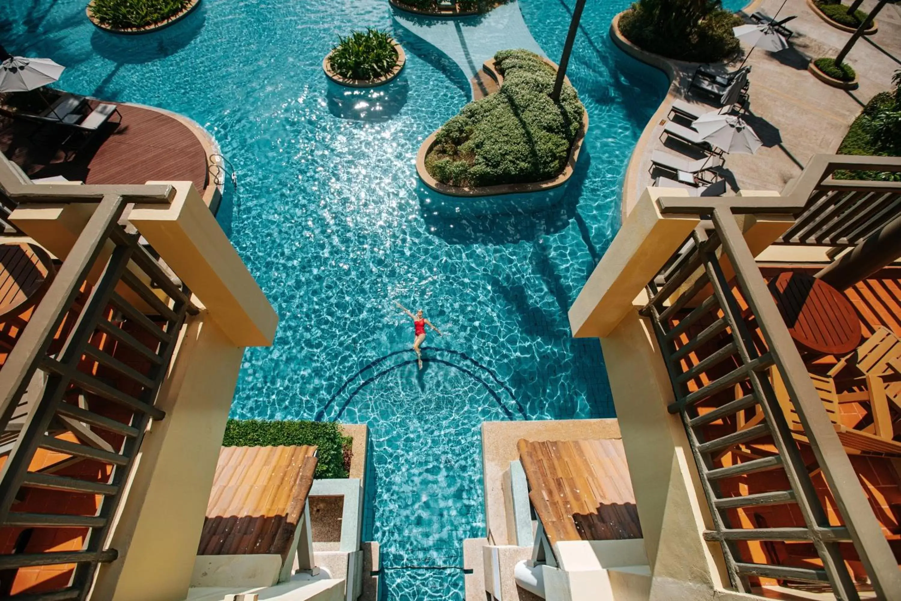 Swimming pool, Pool View in Phuket Marriott Resort & Spa, Merlin Beach