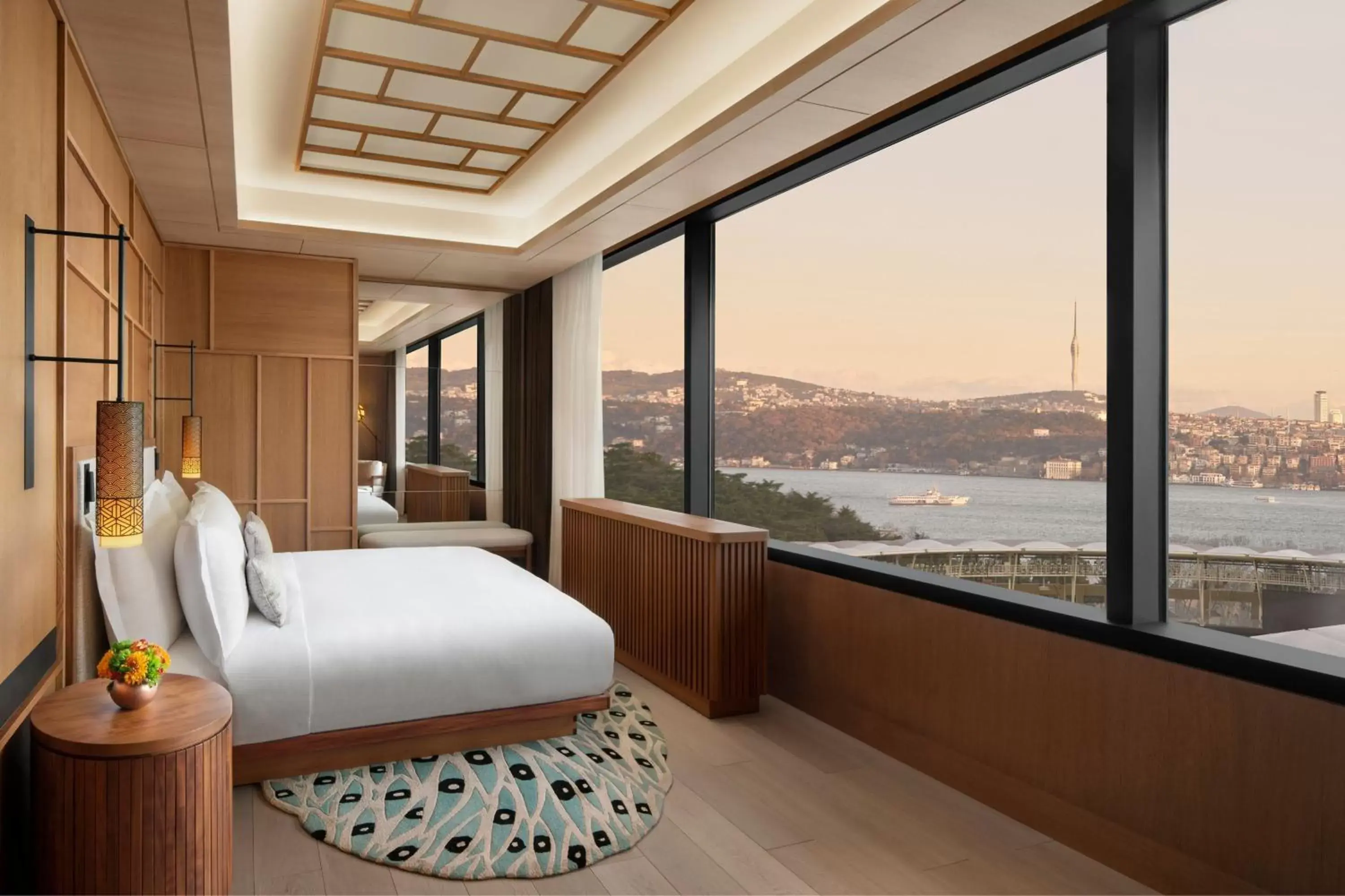 Bedroom, Mountain View in The Ritz-Carlton, Istanbul at the Bosphorus