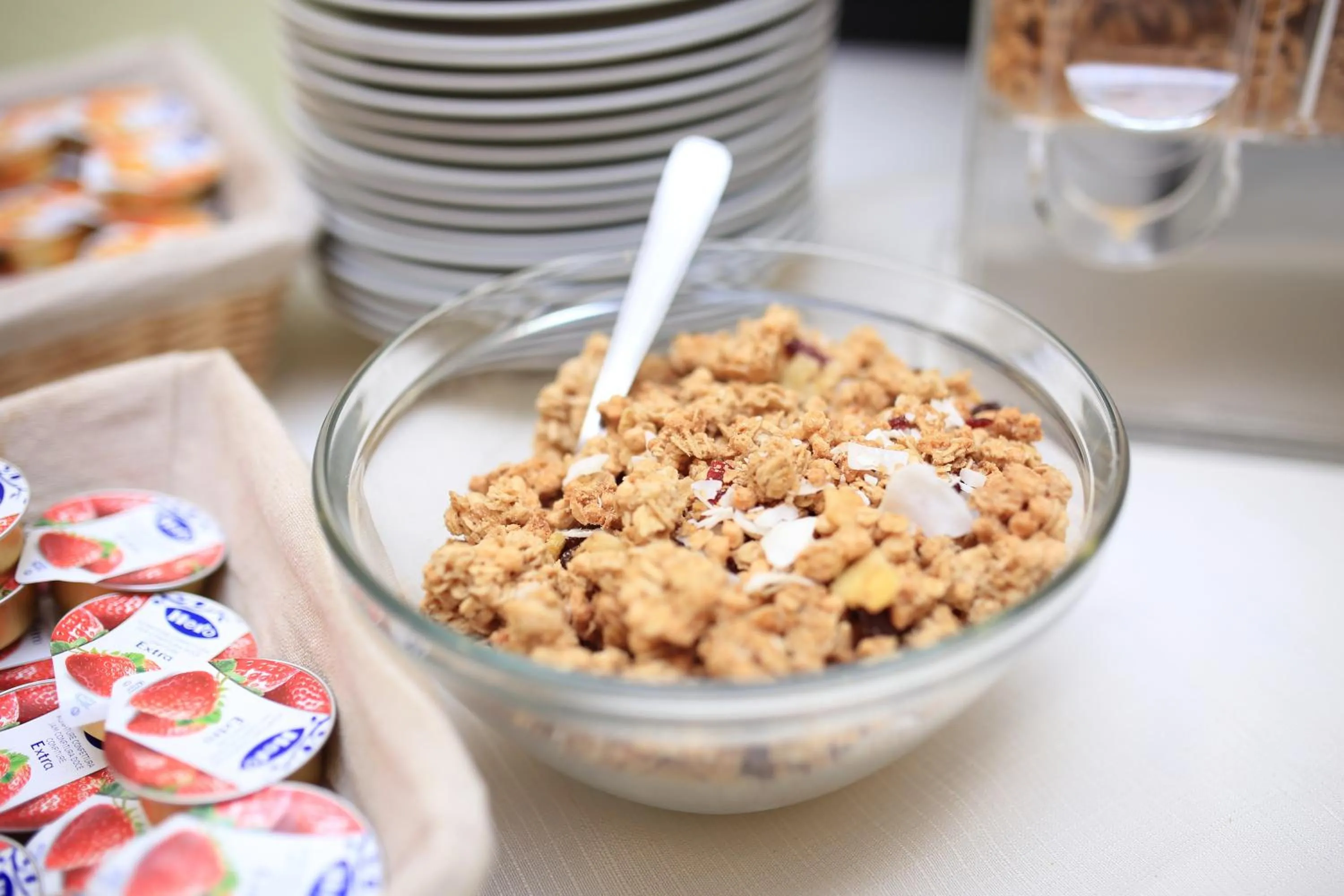 Continental breakfast in Hotel Villa Piras