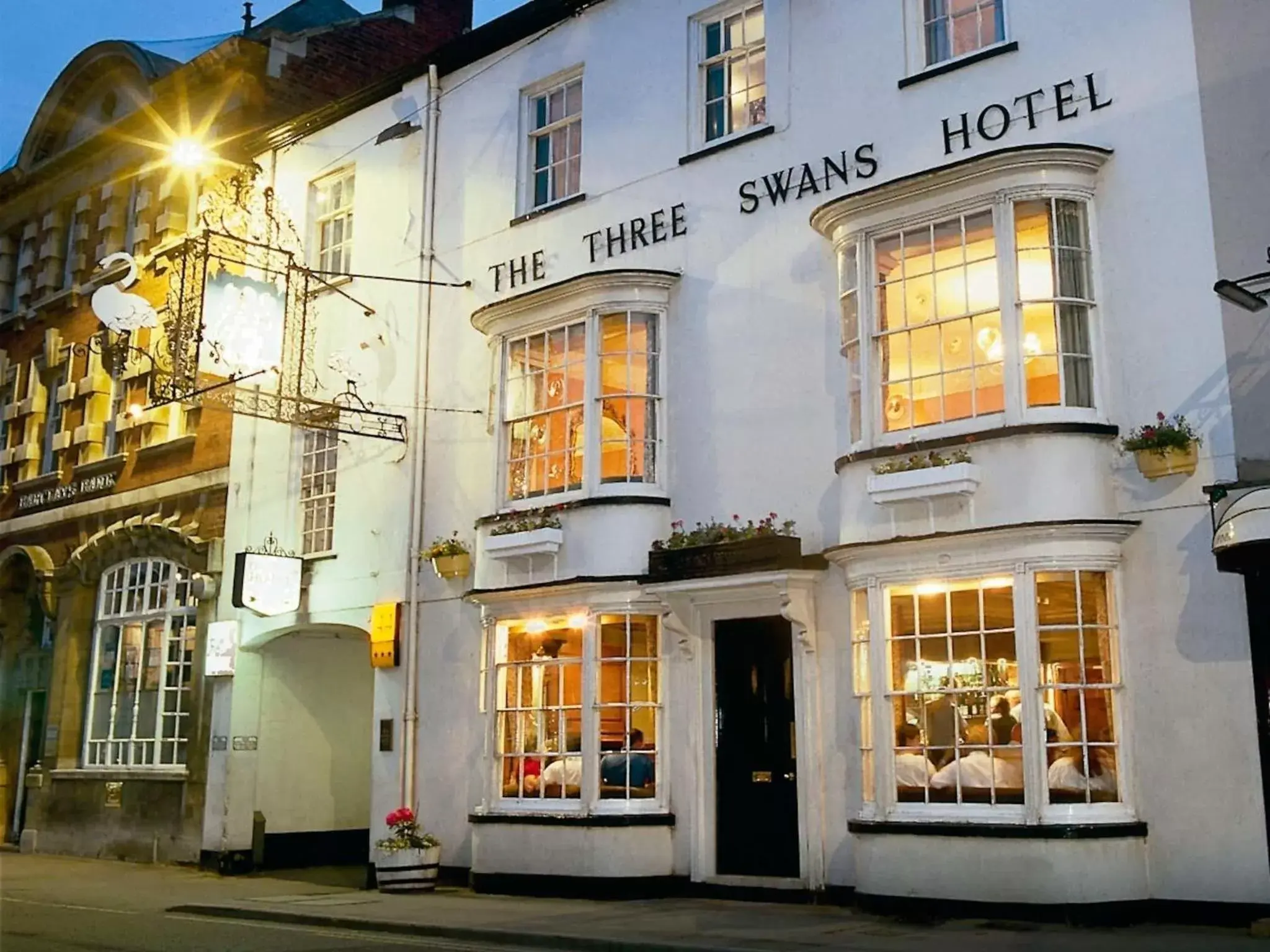 Facade/entrance, Property Building in The Three Swans Hotel, Market Harborough, Leicestershire