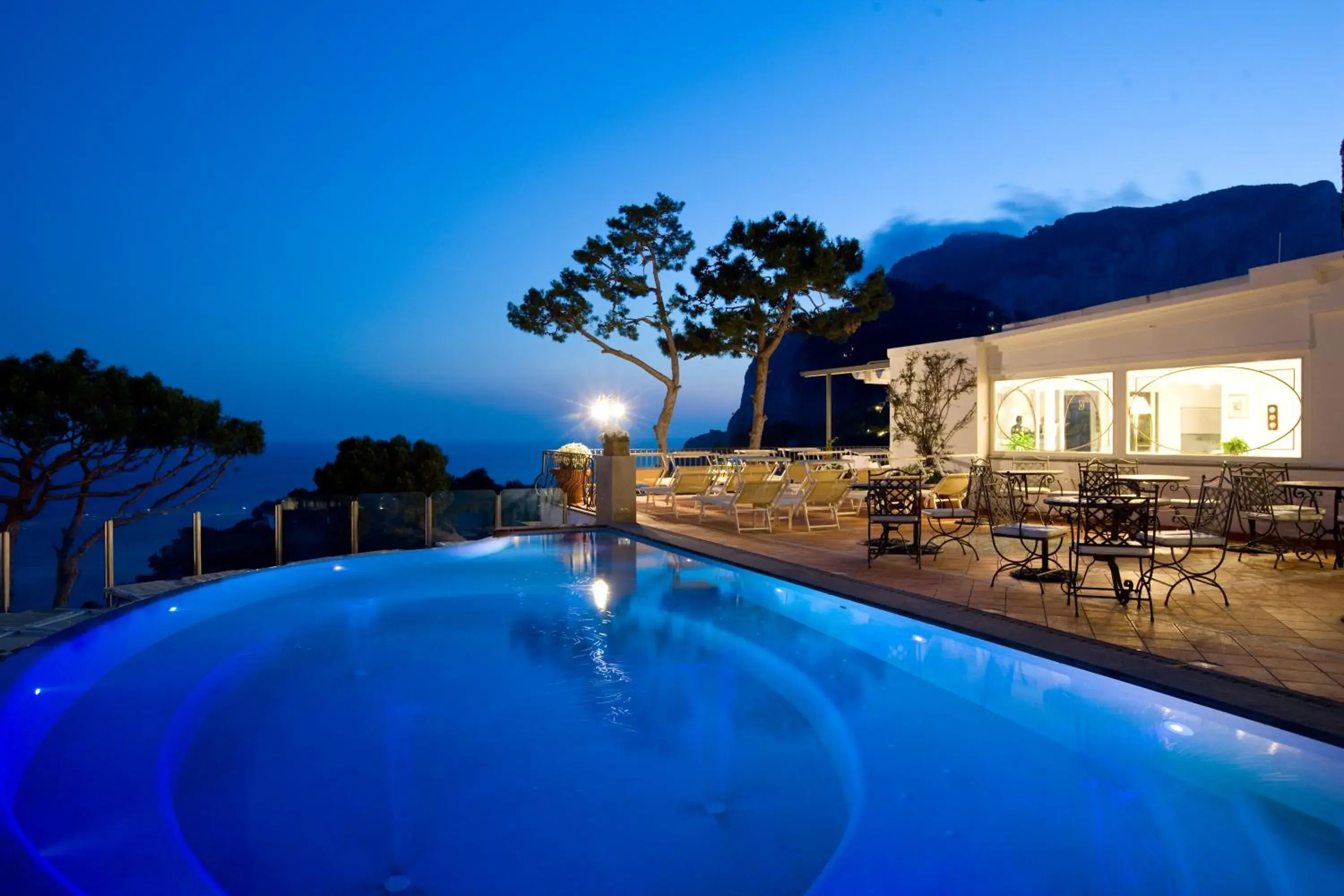 Night, Swimming Pool in Casa Morgano