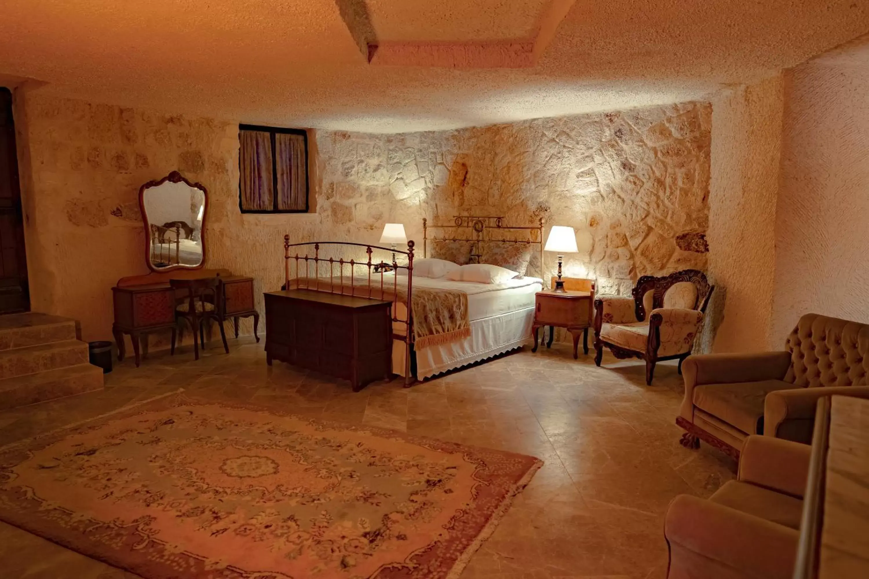 Bedroom, Seating Area in Yunak Evleri Cappadocia