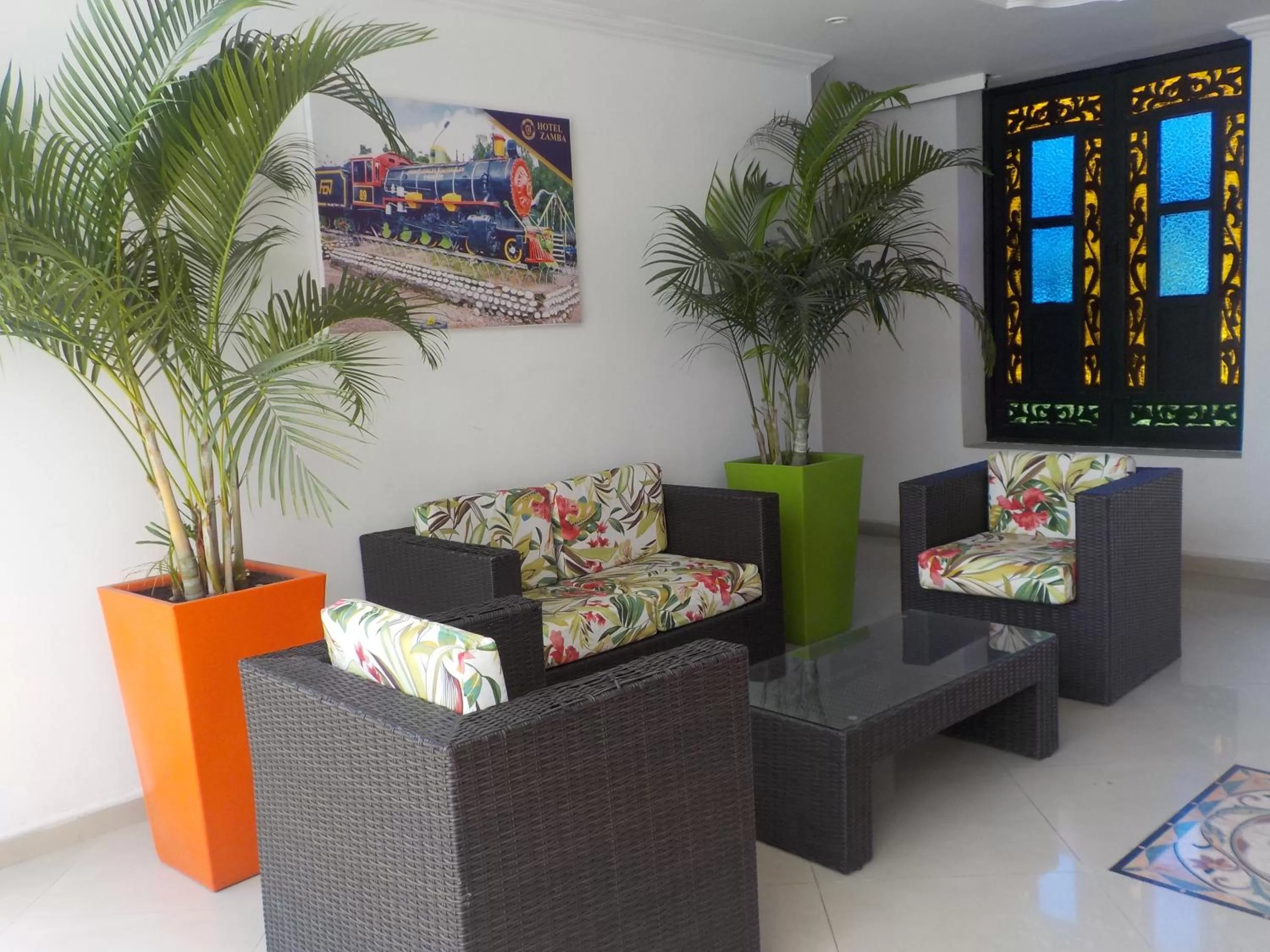 Lobby or reception in Hotel Zamba