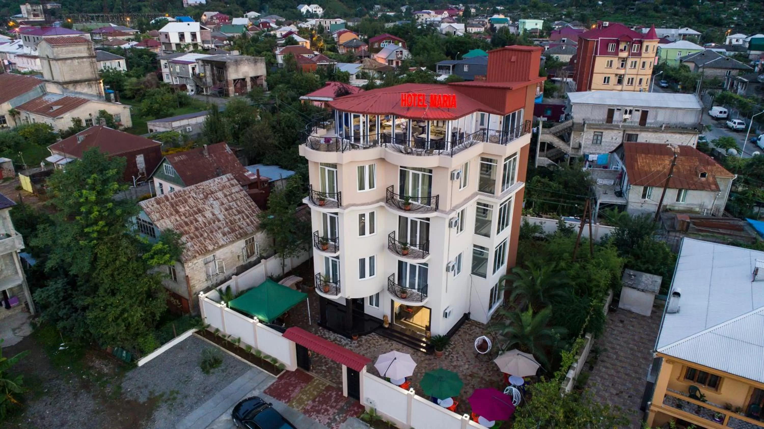 Property building, Bird's-eye View in Hotel Maria