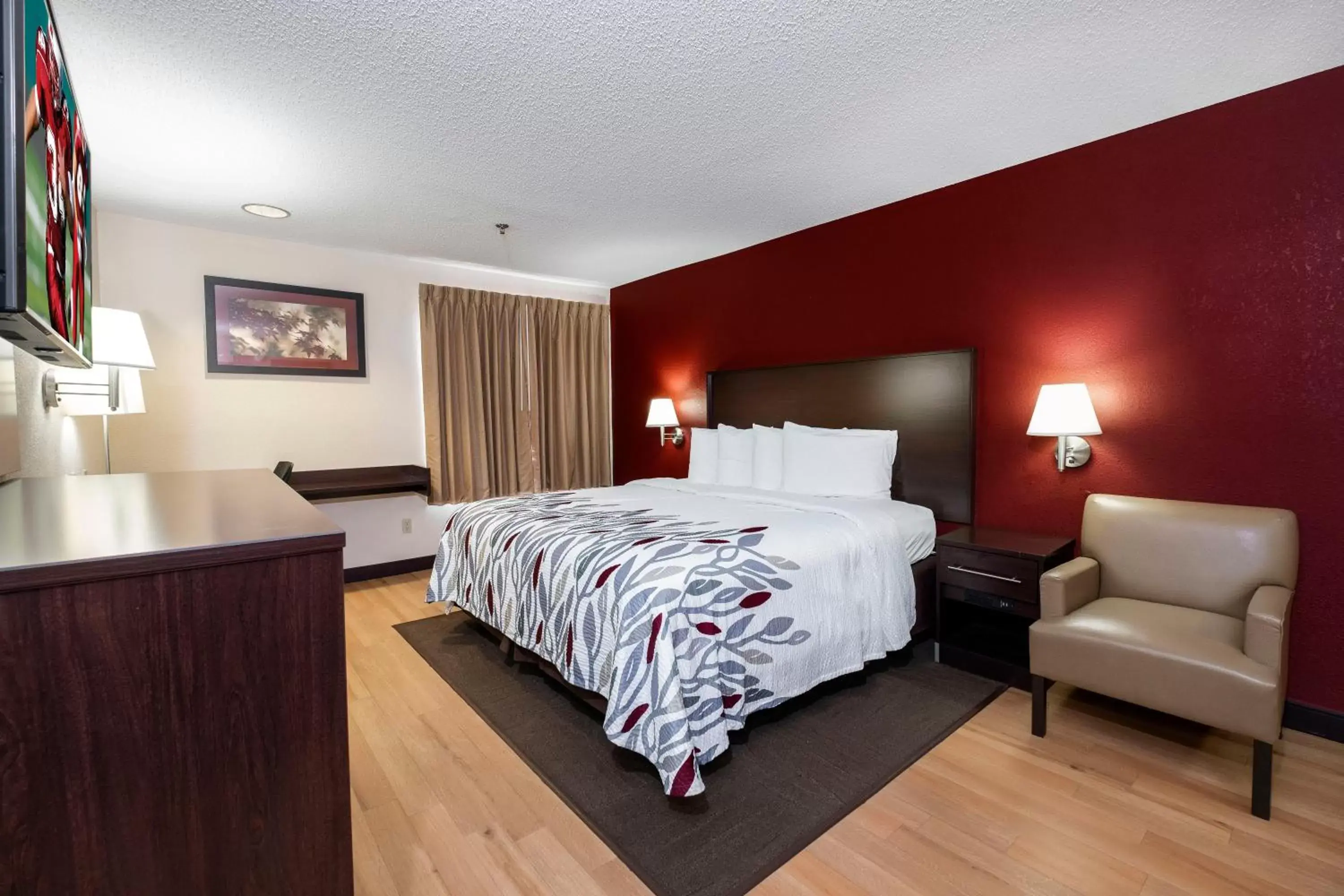 Bedroom in Red Roof Inn Chicago-OHare Airport Arlington Hts