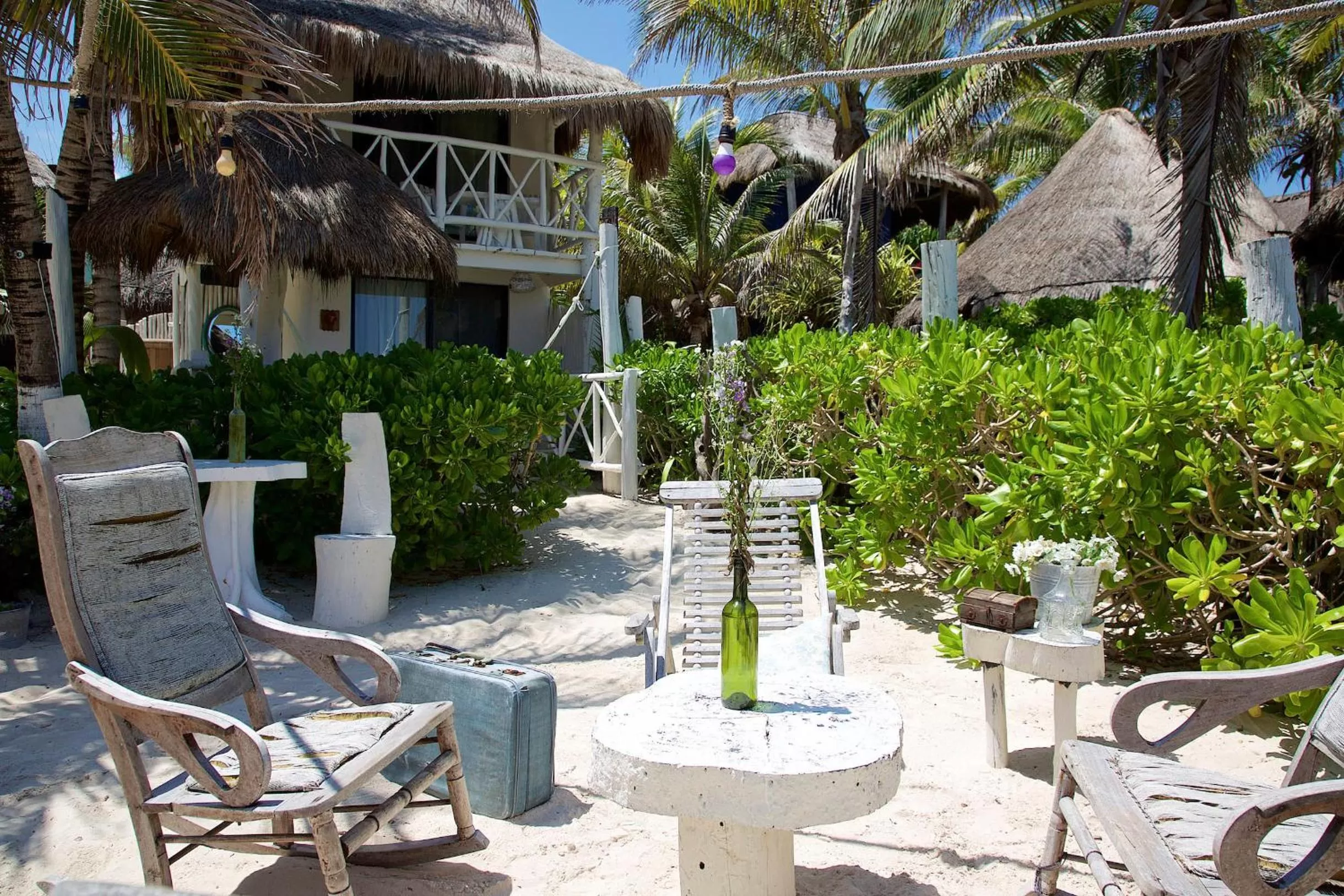 Seating area in Punta Piedra Beach Posada