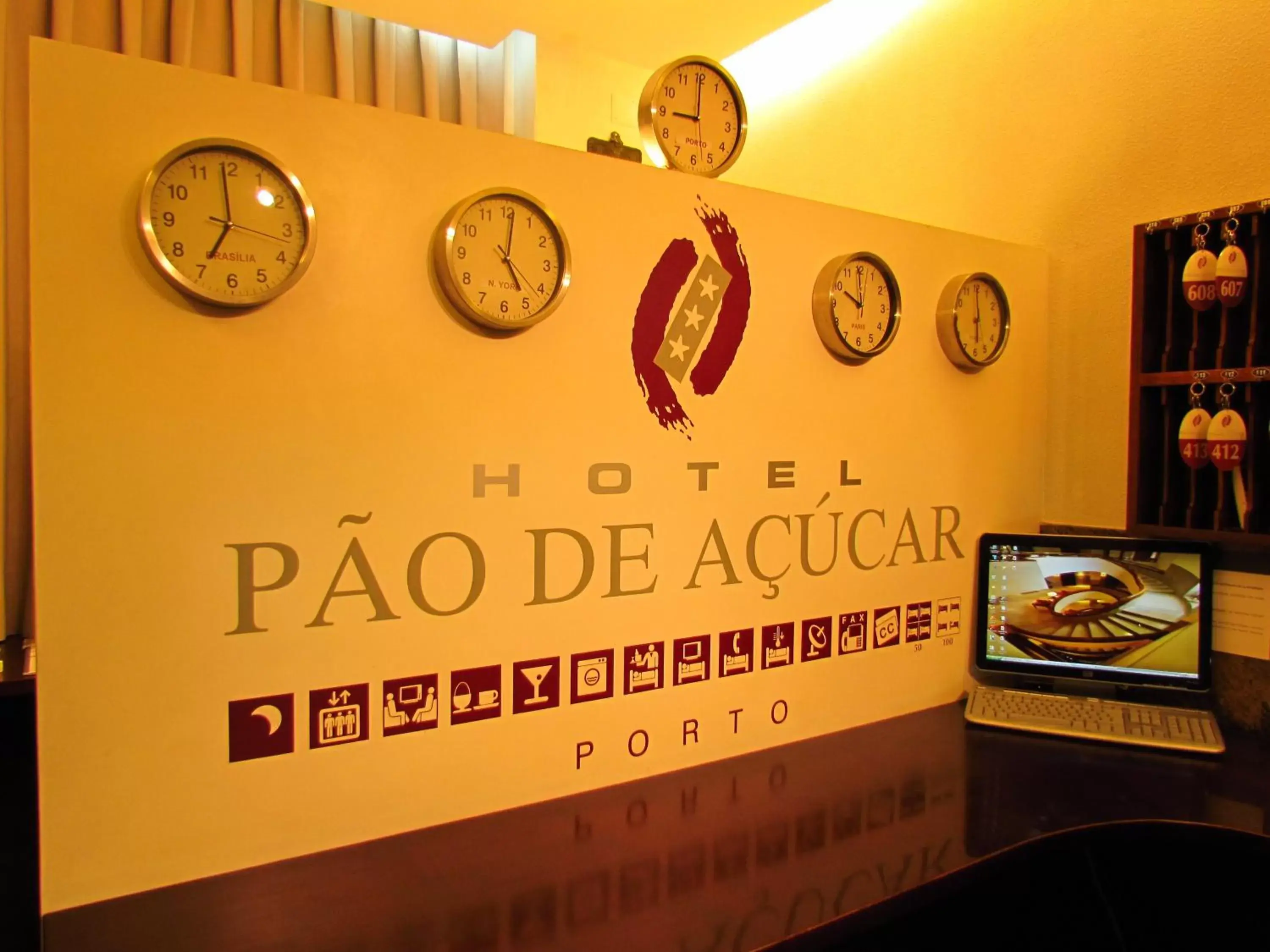 Lobby or reception in Pao de Acucar Hotel